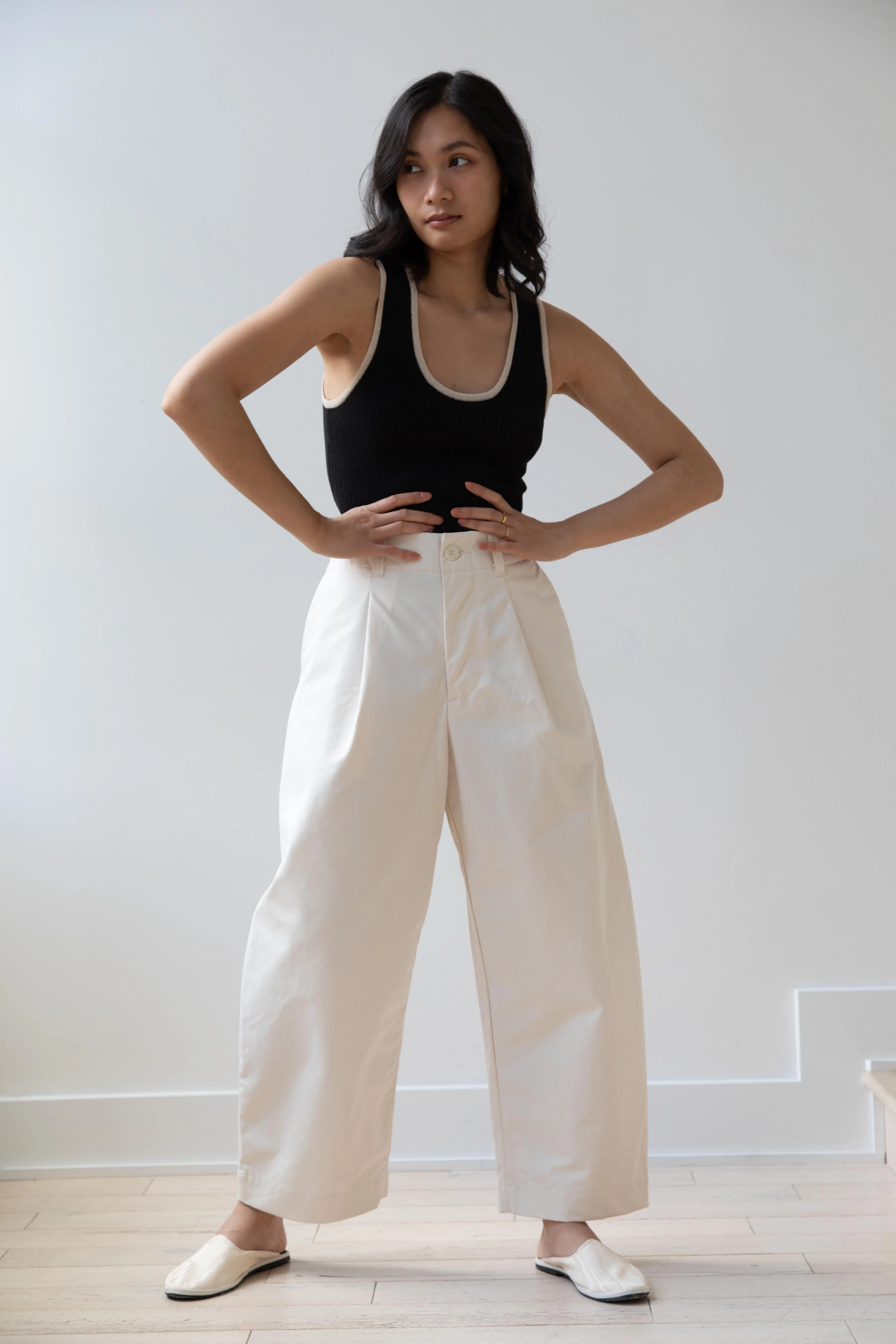 Aseedonclöud | HW Wide Trousers in Off White - Image 27