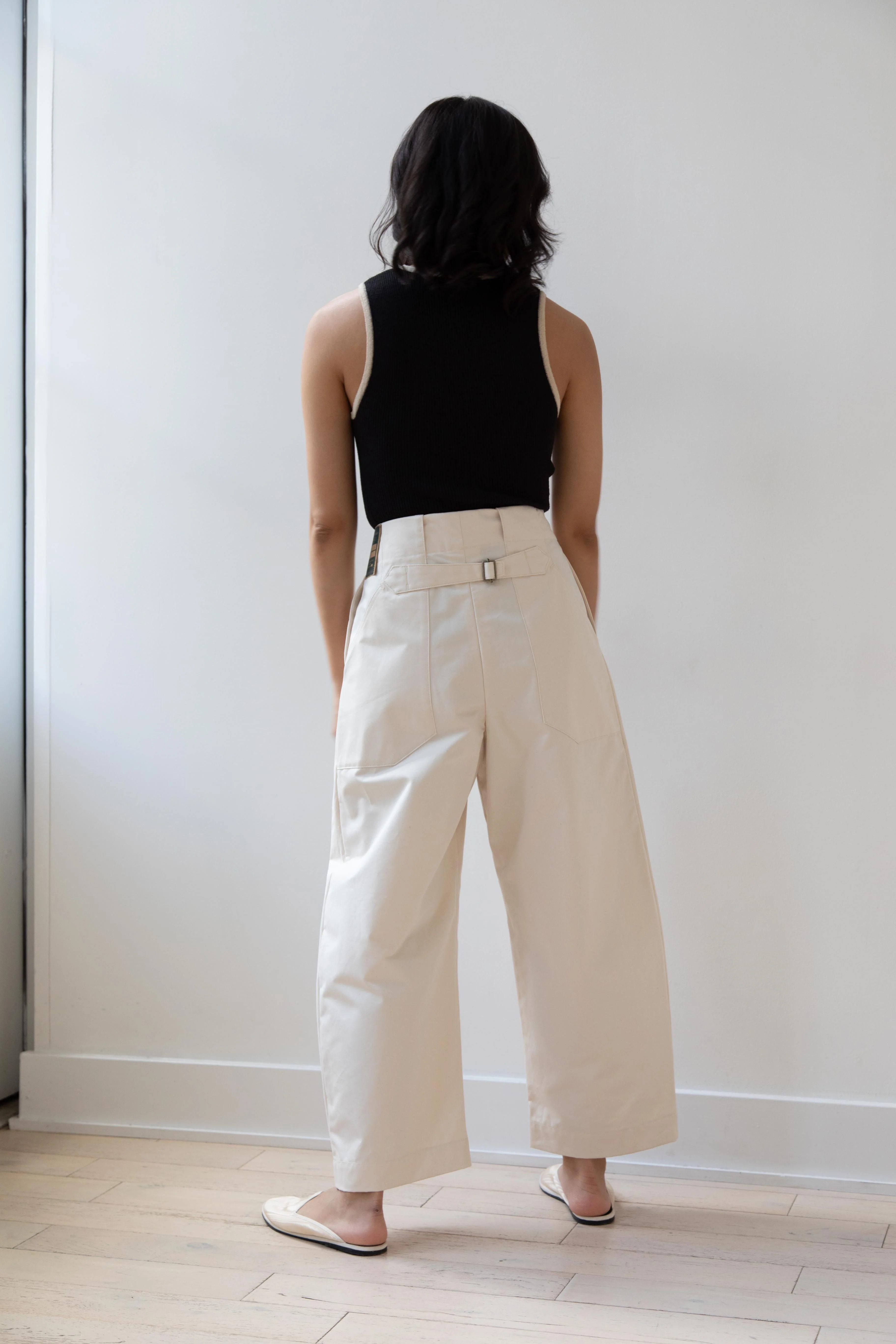 Aseedonclöud | HW Wide Trousers in Off White - Image 30