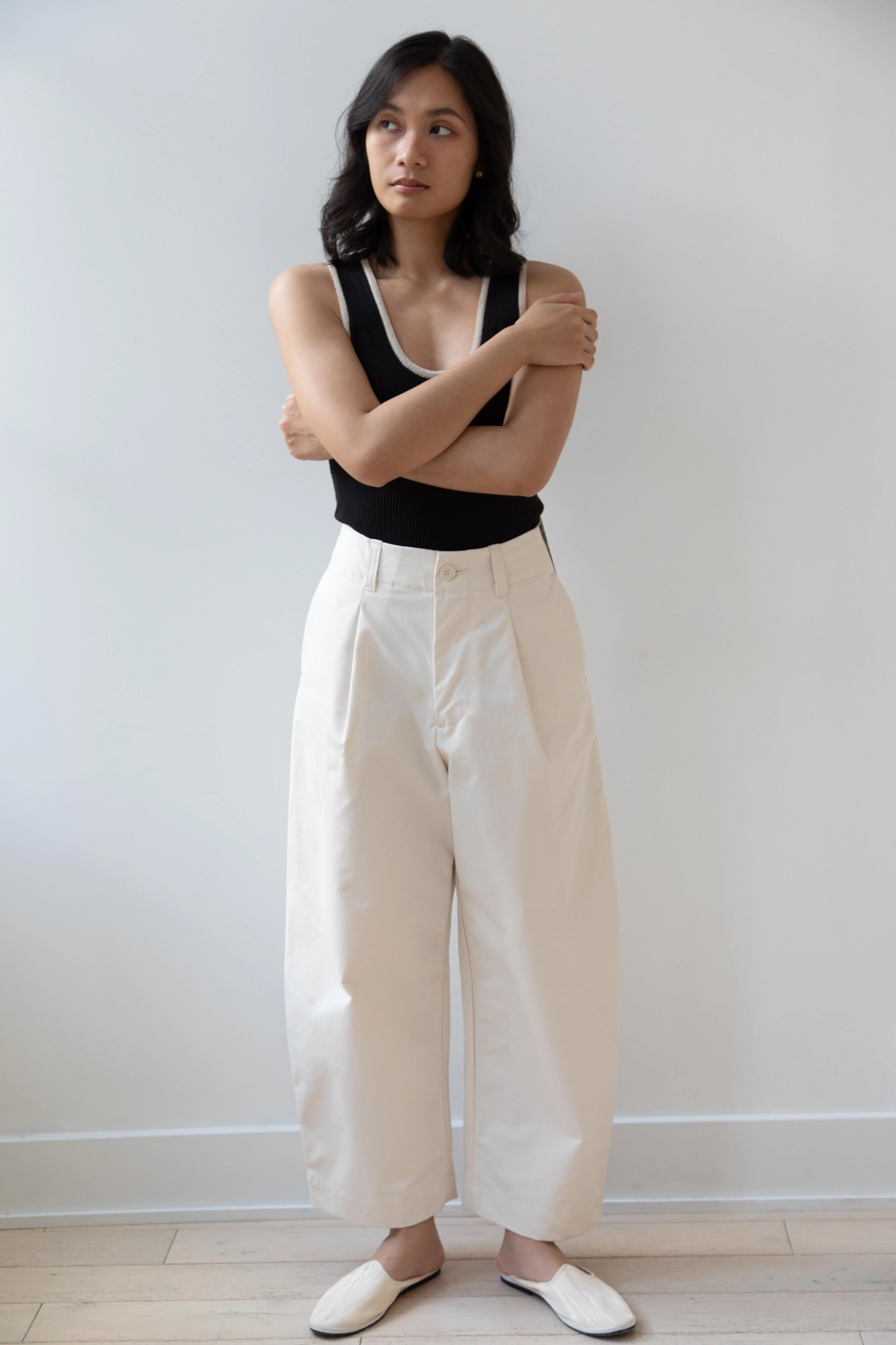 Aseedonclöud | HW Wide Trousers in Off White - Image 31