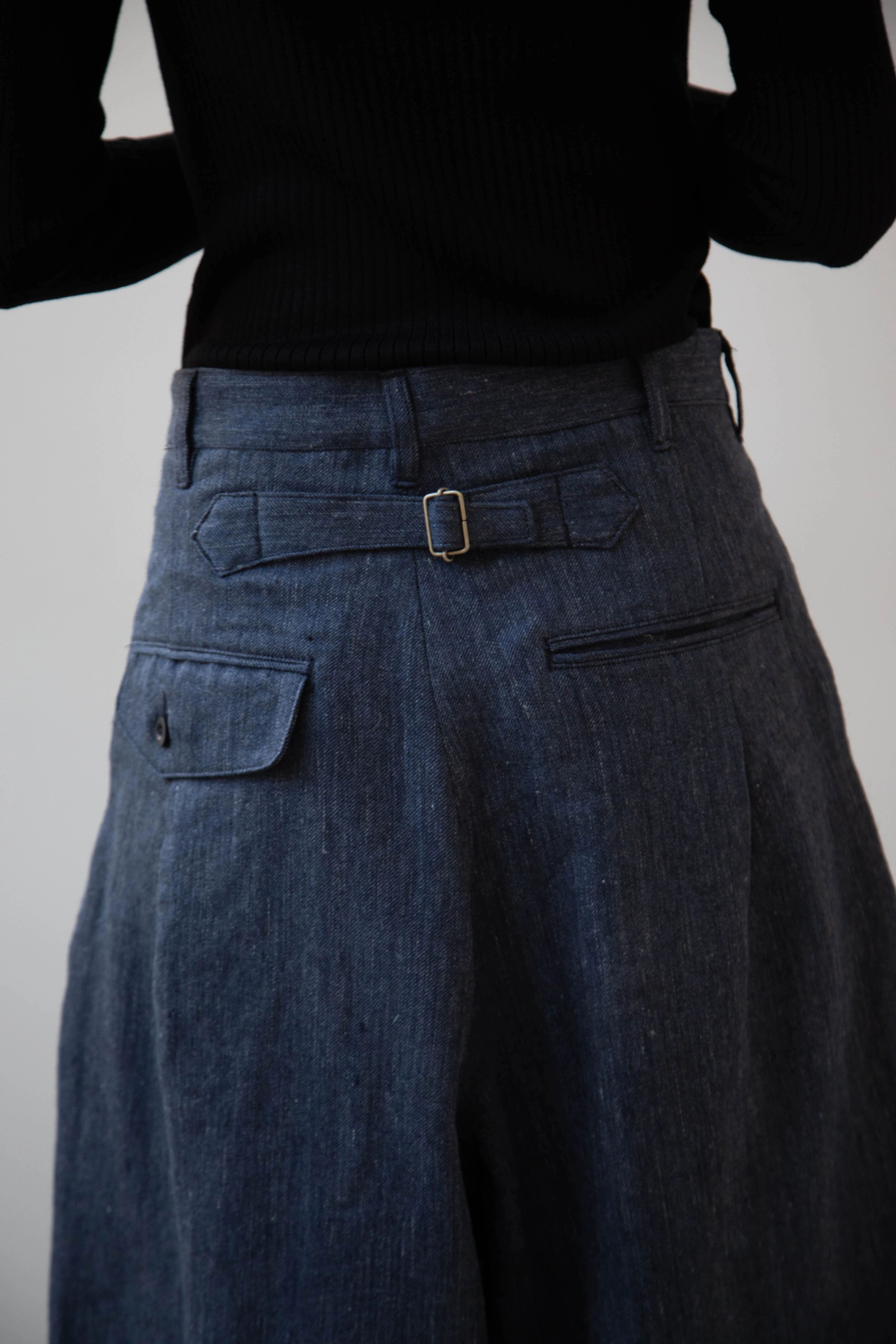 Aseedonclöud | Sankayo Trousers in Indigo Denim Wool - Image 21