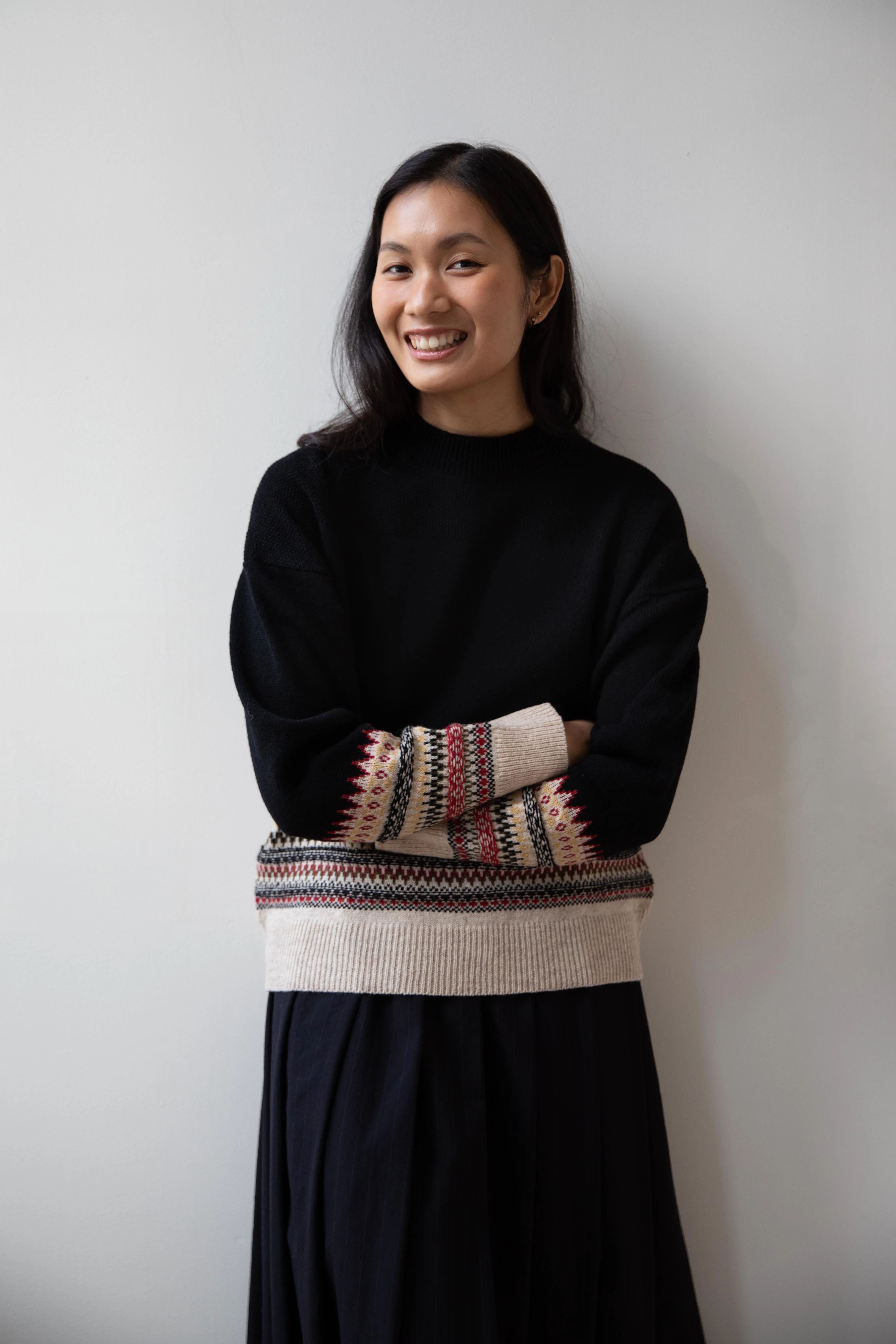 Aseedonclöud | Seiyakou Jacquard Pull Over in Black - Image 11