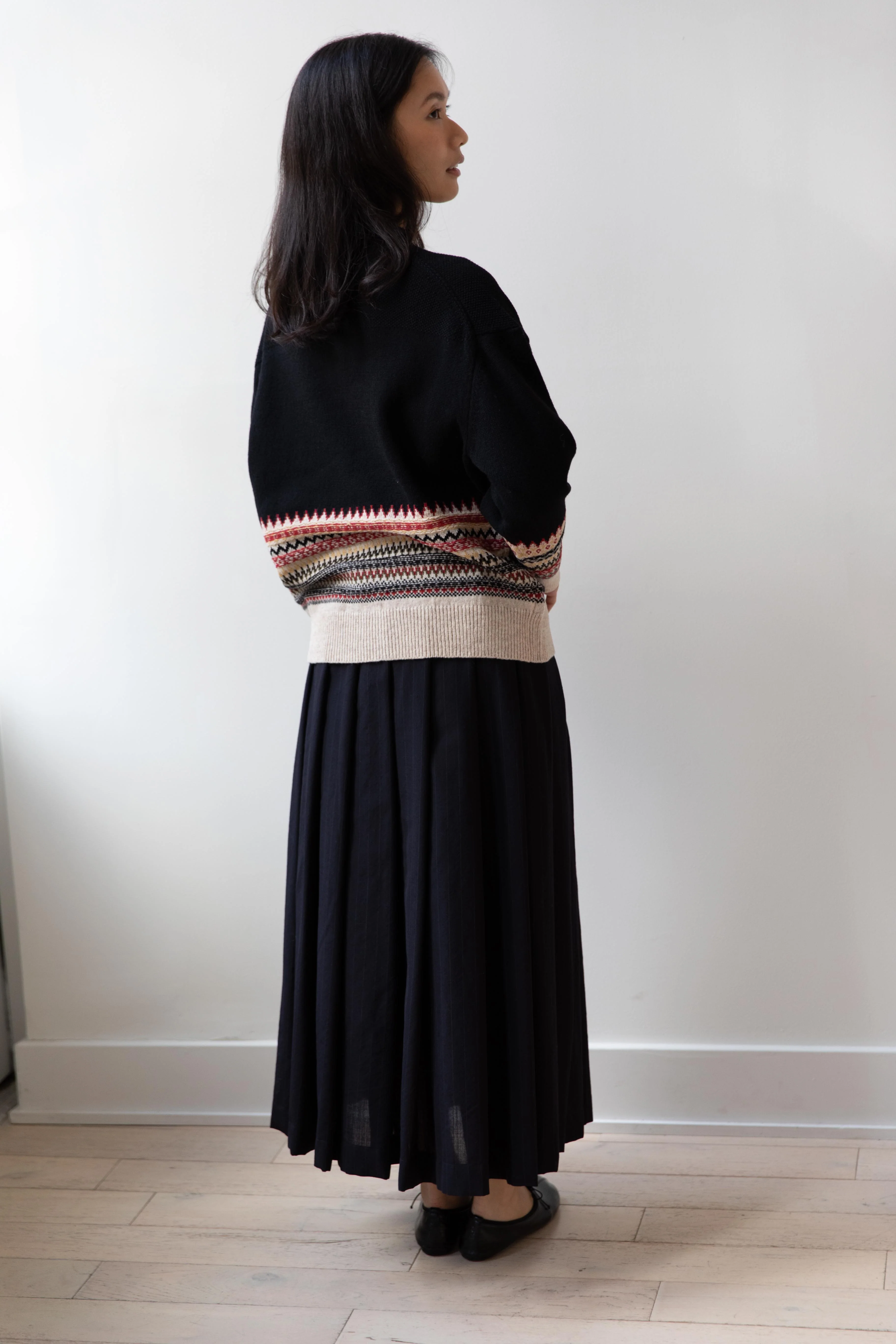 Aseedonclöud | Seiyakou Jacquard Pull Over in Black - Image 20