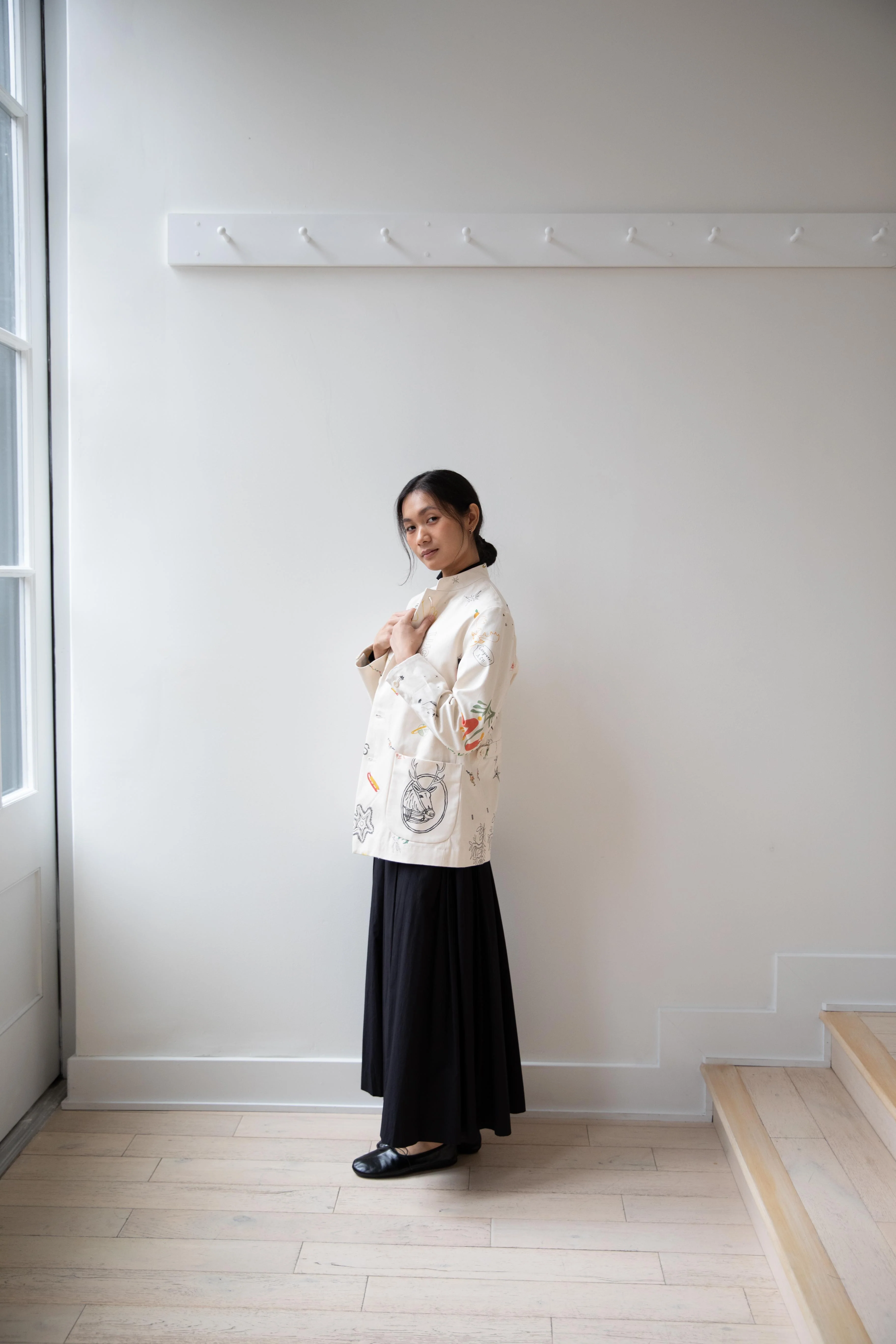 Aseedonclöud | Seiyakou Uniform Jacket in Off White - Image 14