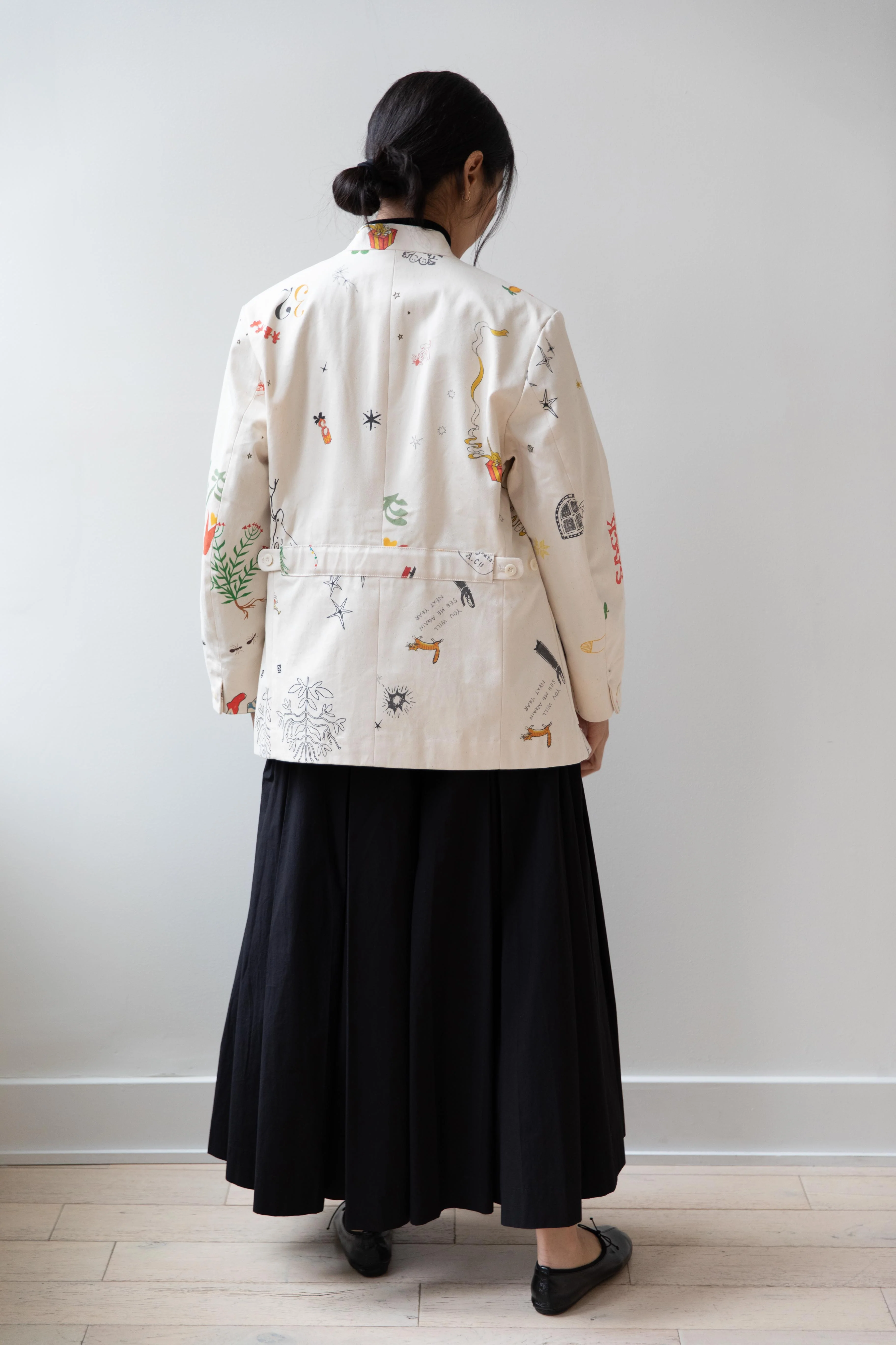 Aseedonclöud | Seiyakou Uniform Jacket in Off White - Image 15