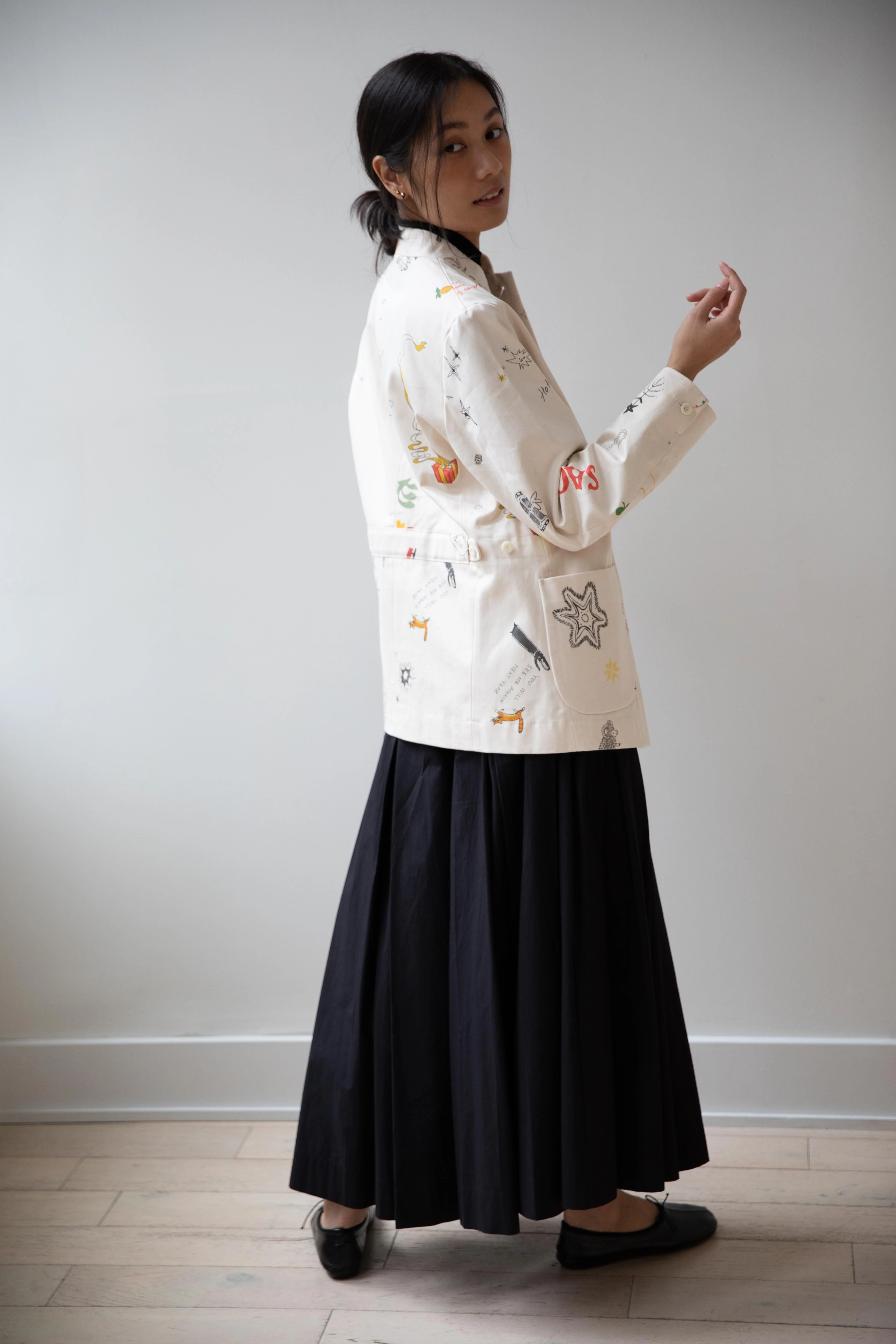 Aseedonclöud | Seiyakou Uniform Jacket in Off White - Image 18