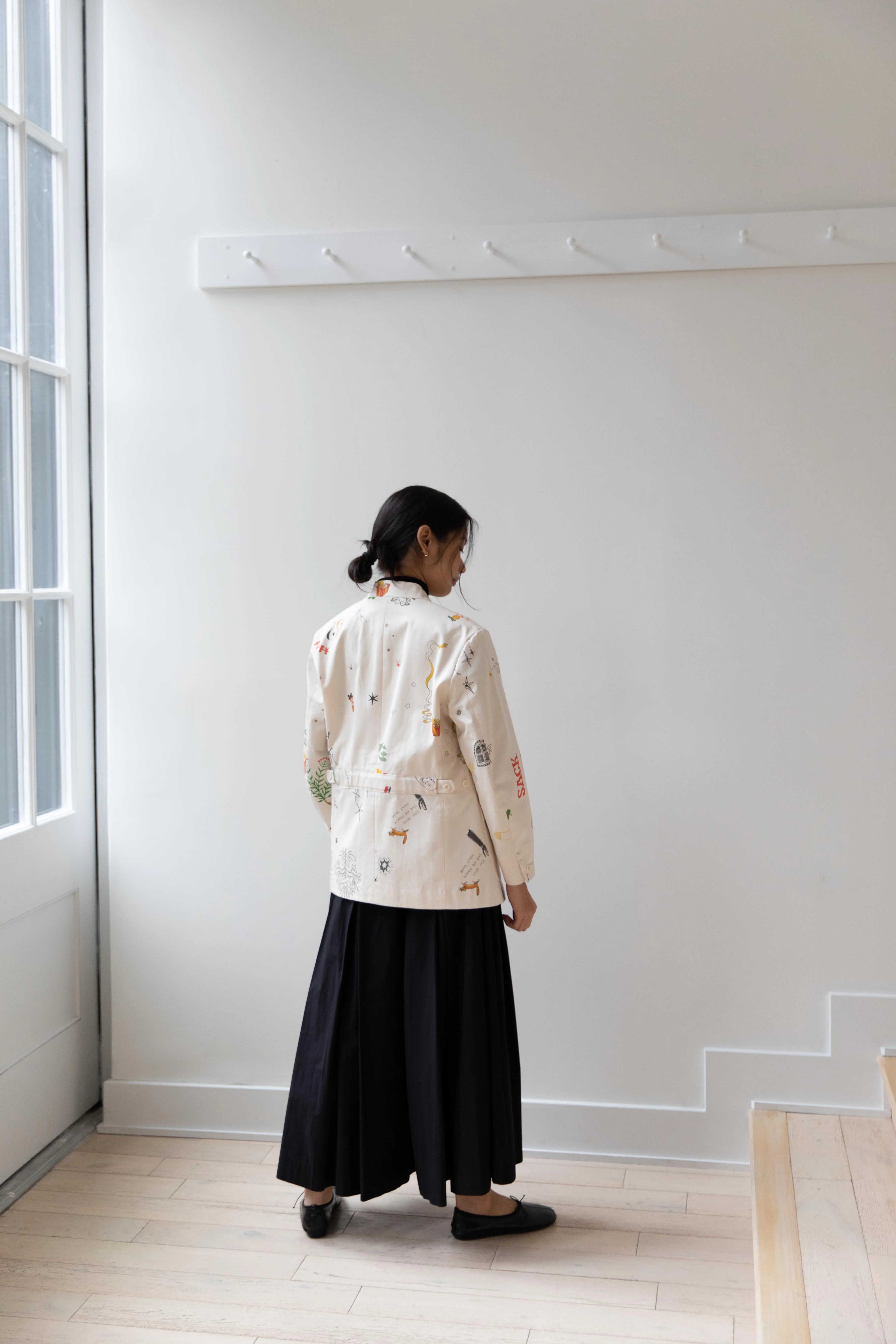 Aseedonclöud | Seiyakou Uniform Jacket in Off White - Image 19