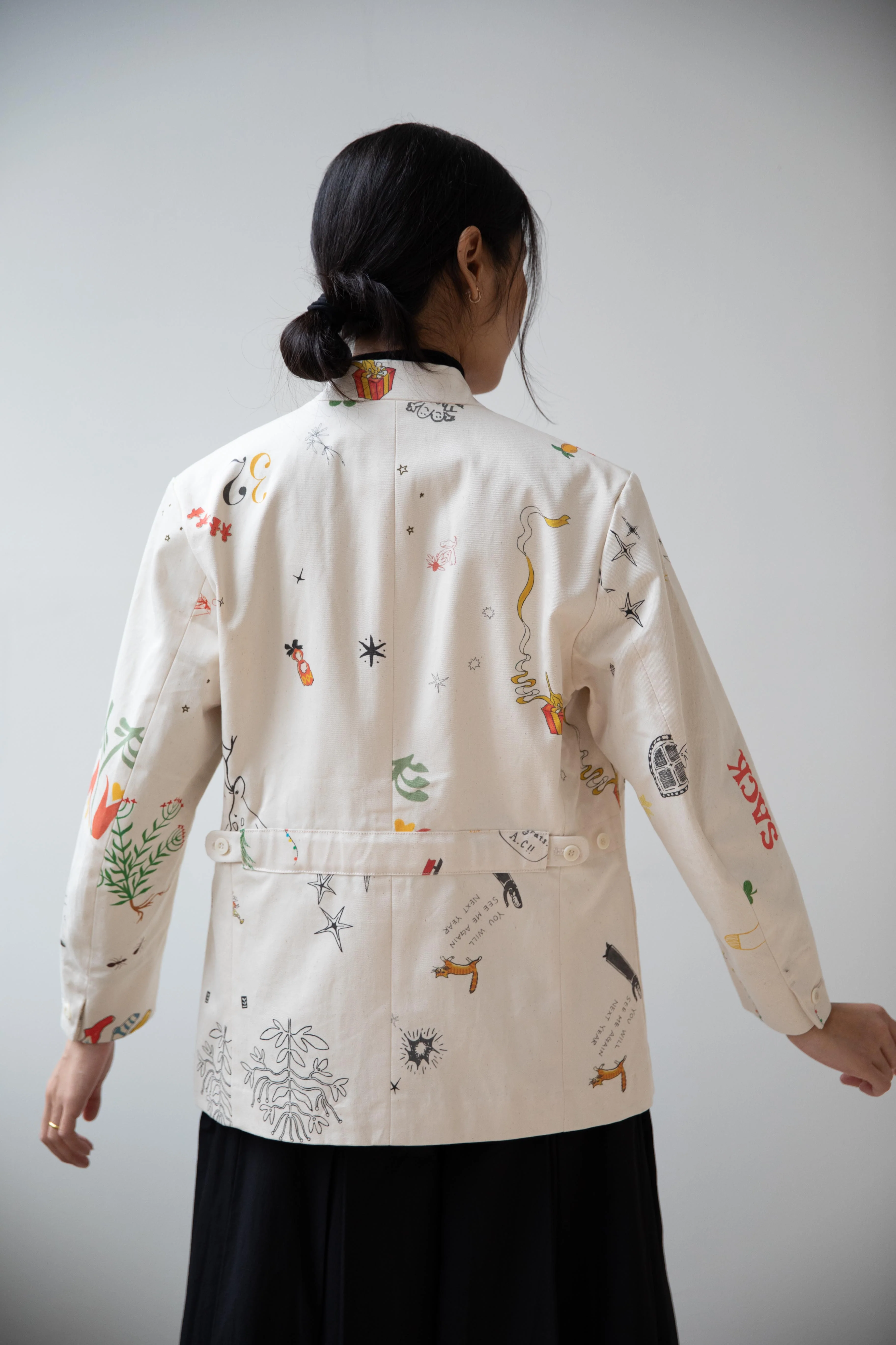 Aseedonclöud | Seiyakou Uniform Jacket in Off White - Image 24