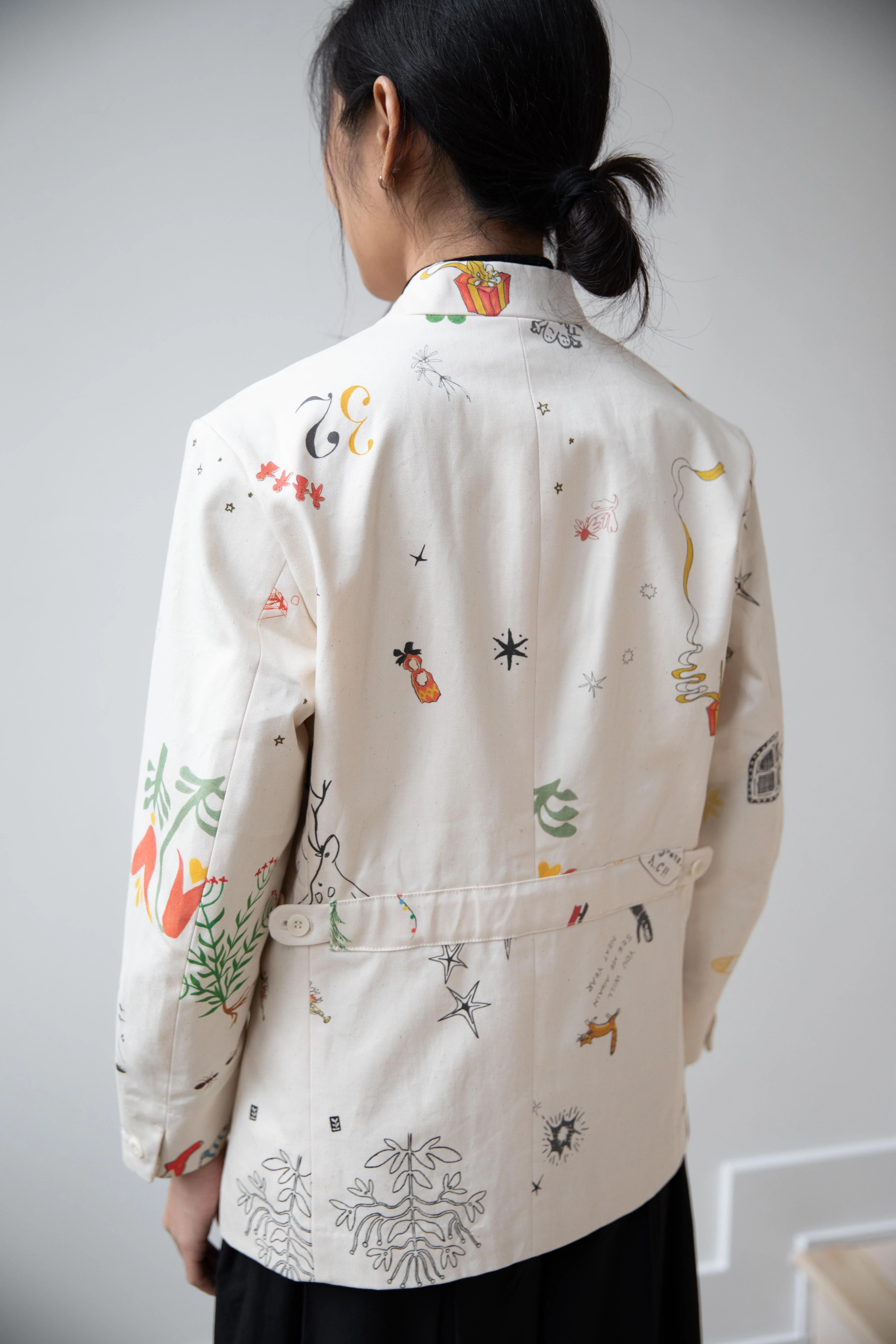 Aseedonclöud | Seiyakou Uniform Jacket in Off White - Image 30