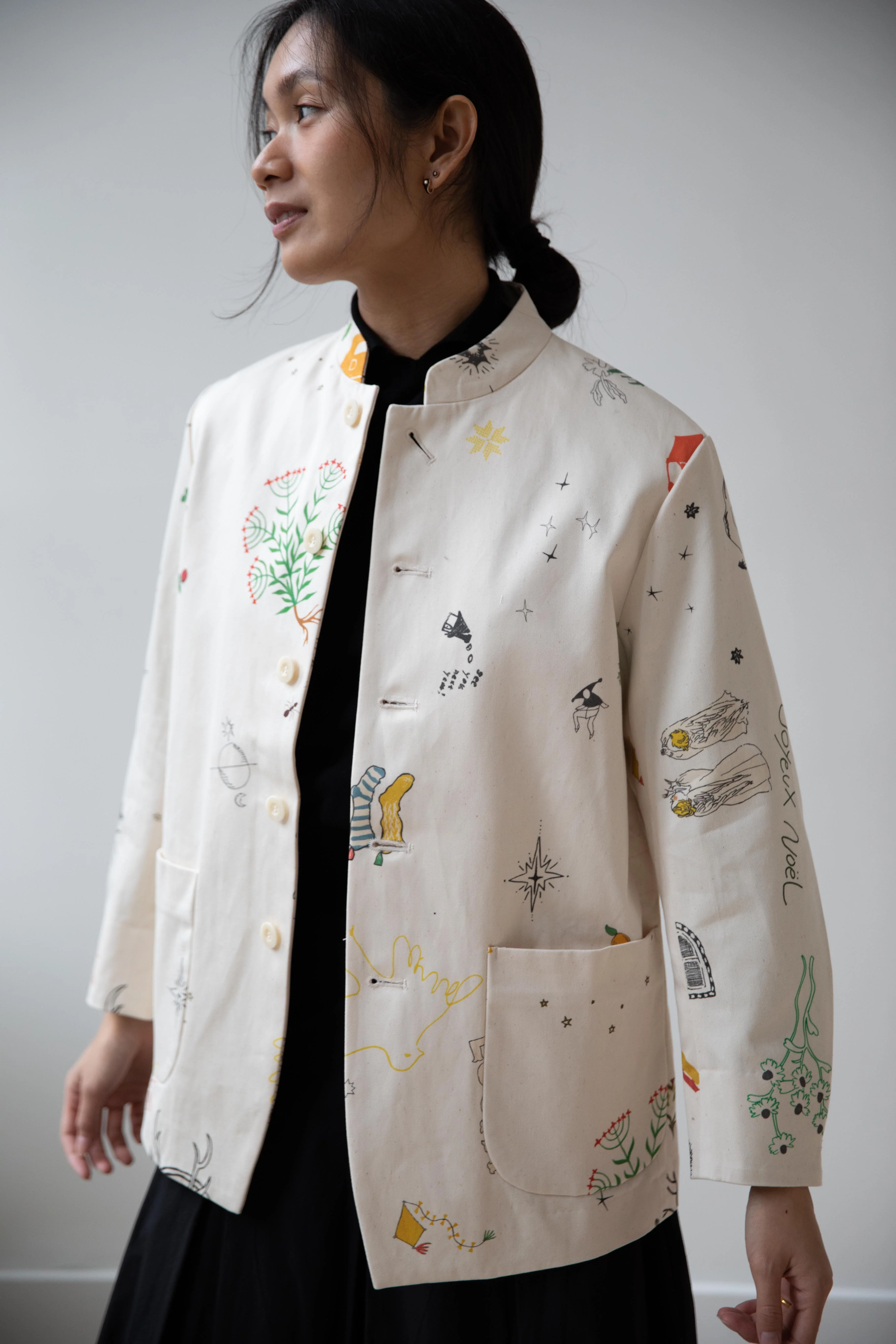 Aseedonclöud | Seiyakou Uniform Jacket in Off White - Image 37
