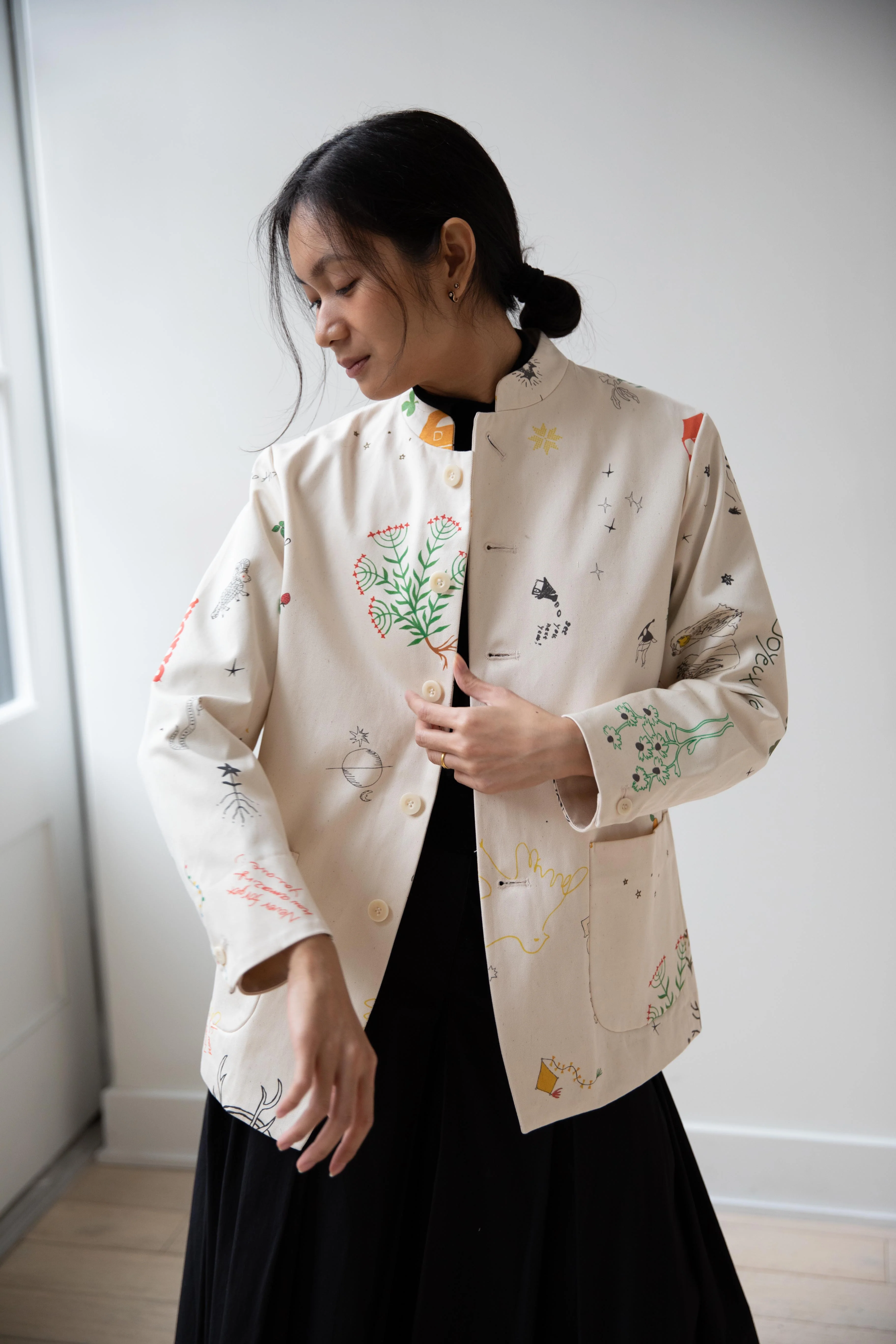Aseedonclöud | Seiyakou Uniform Jacket in Off White - Image 39