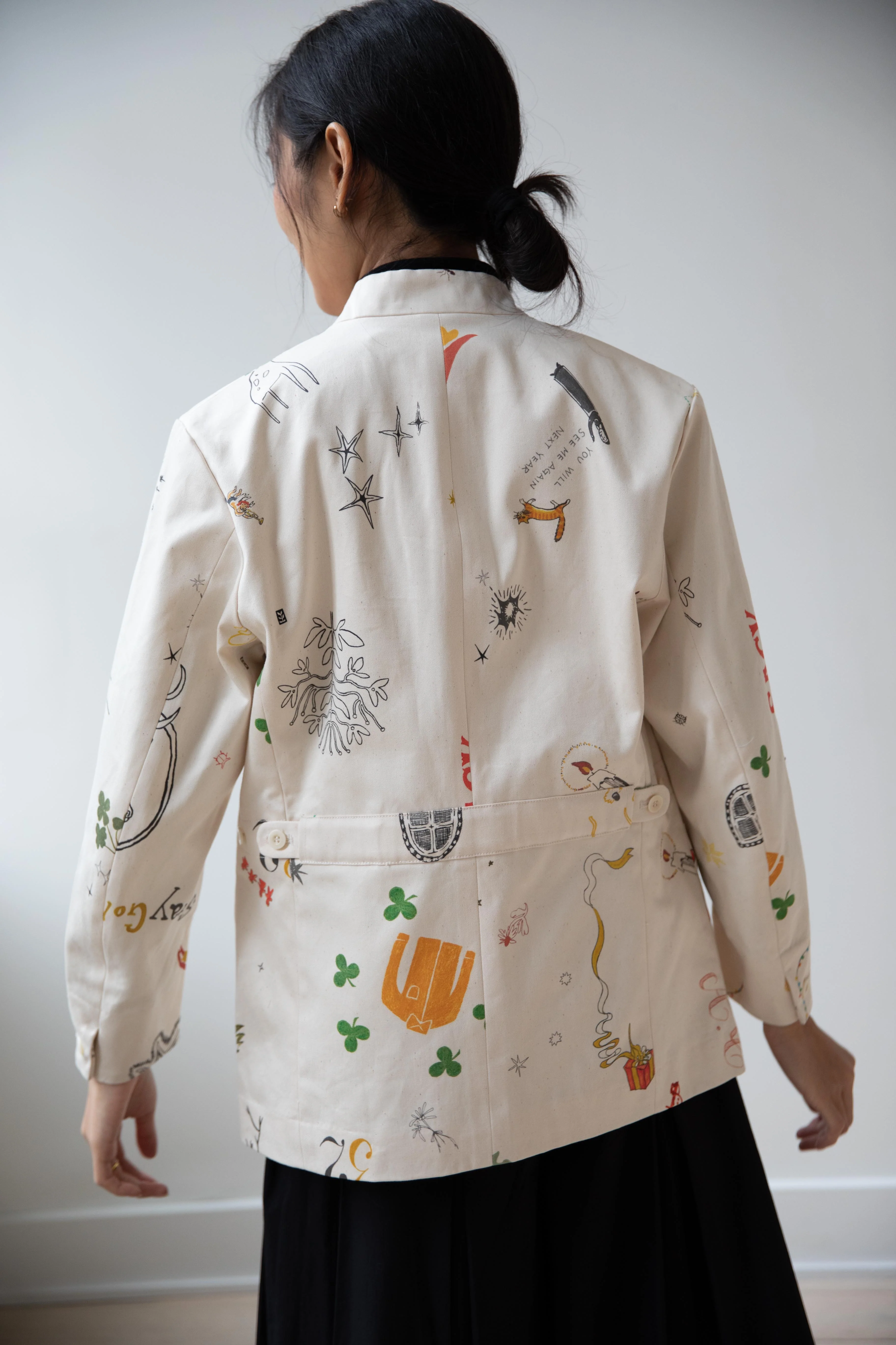 Aseedonclöud | Seiyakou Uniform Jacket in Off White - Image 41