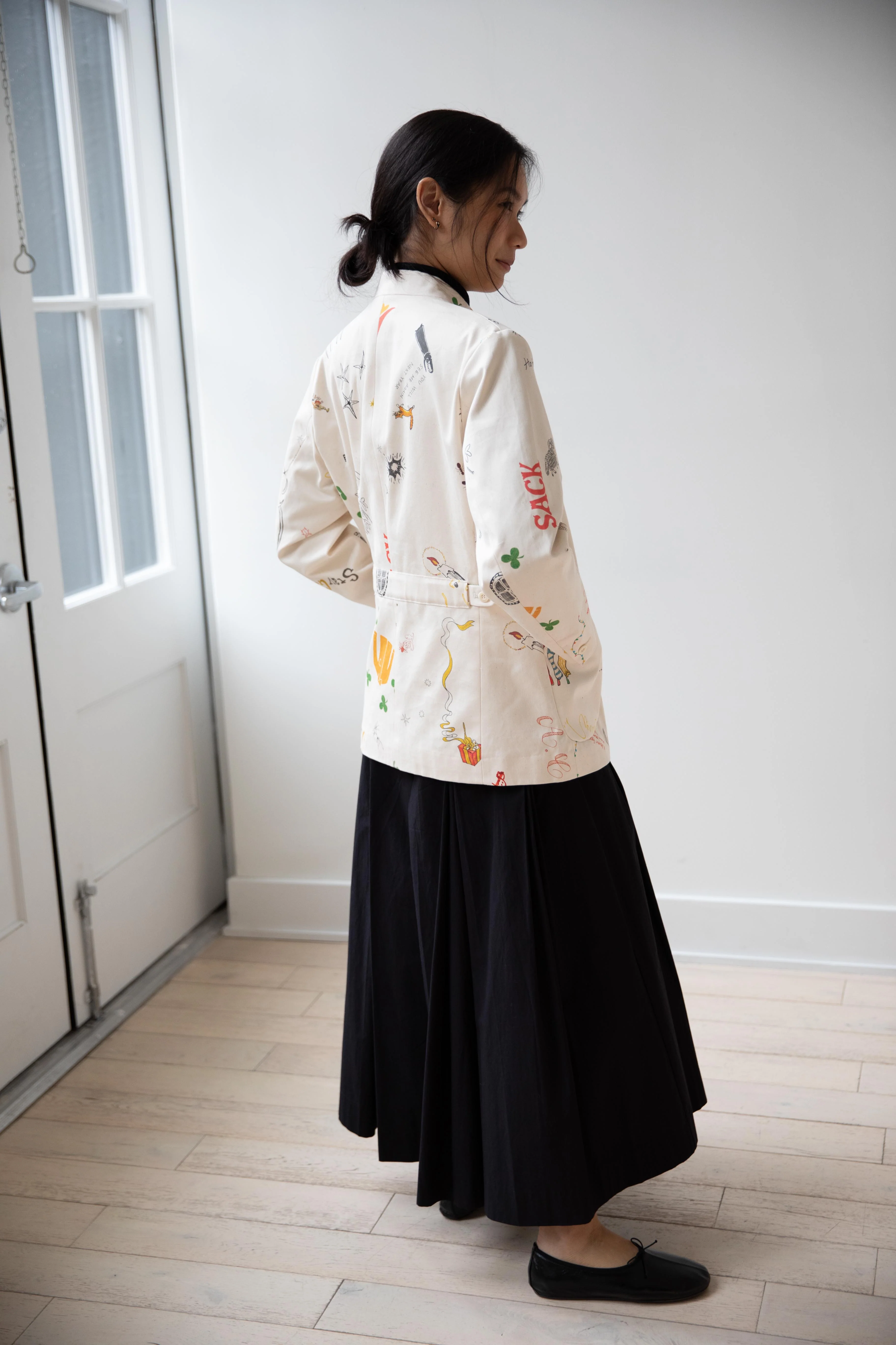 Aseedonclöud | Seiyakou Uniform Jacket in Off White - Image 42