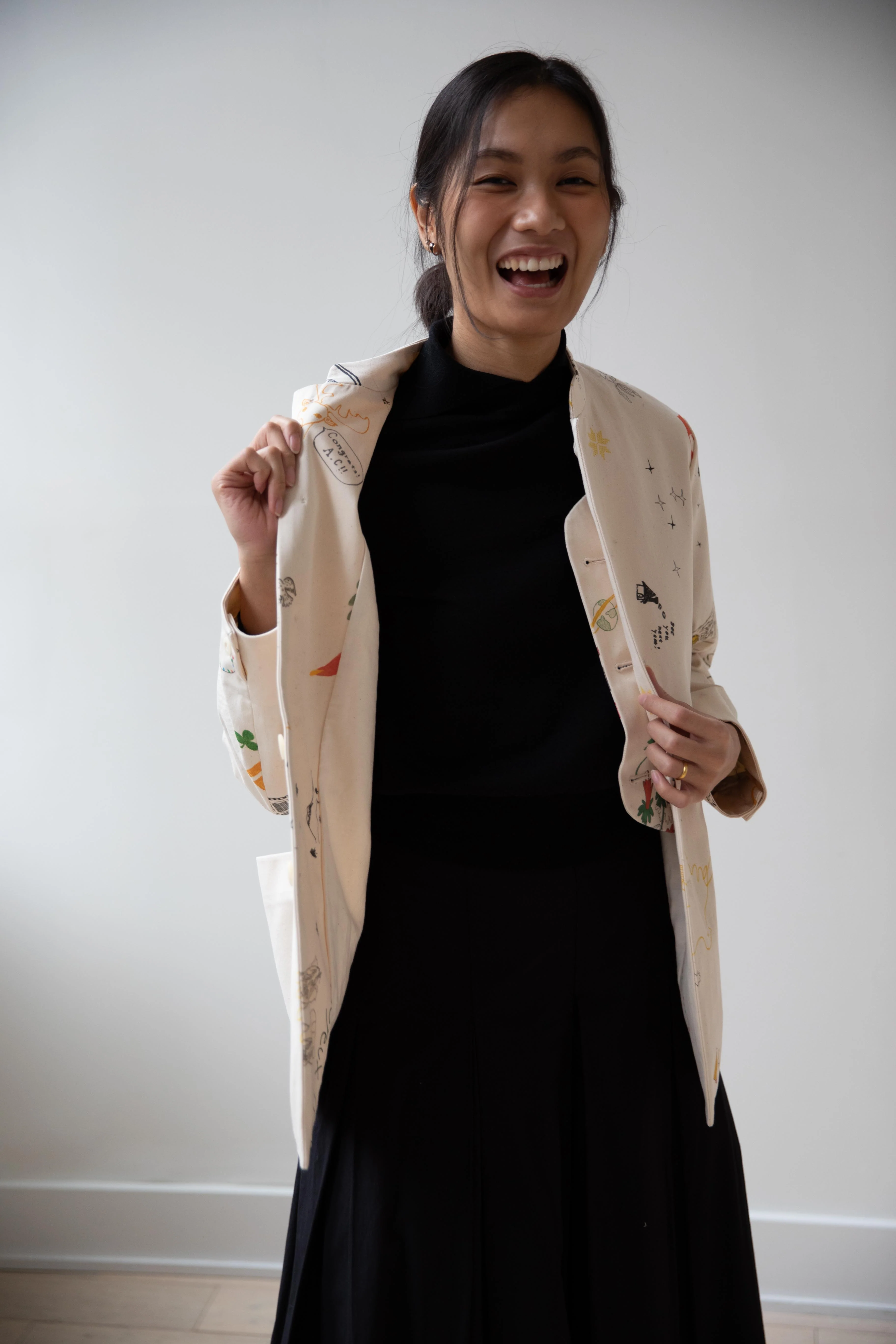 Aseedonclöud | Seiyakou Uniform Jacket in Off White - Image 43