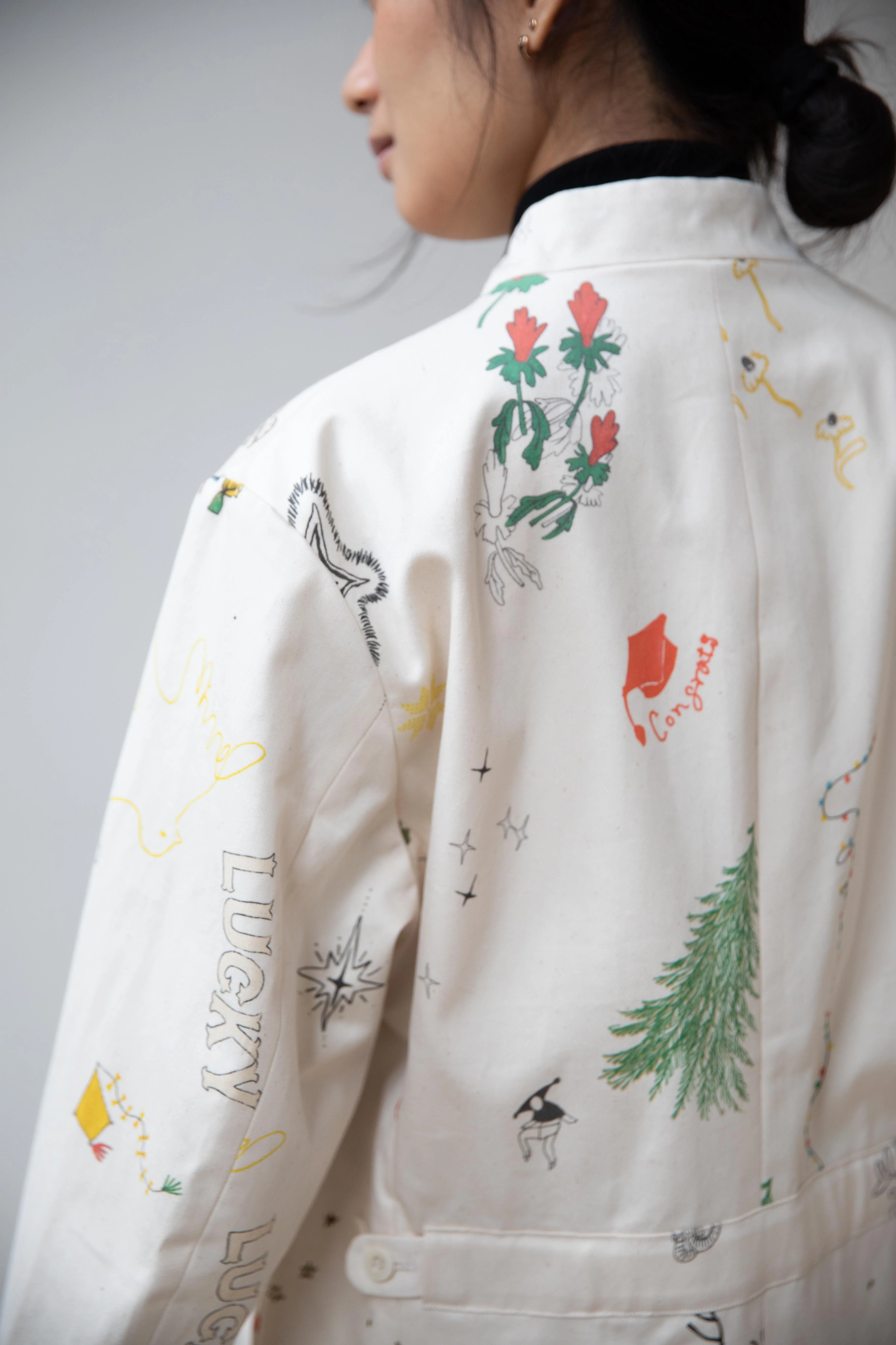 Aseedonclöud | Seiyakou Uniform Jacket in Off White - Image 49