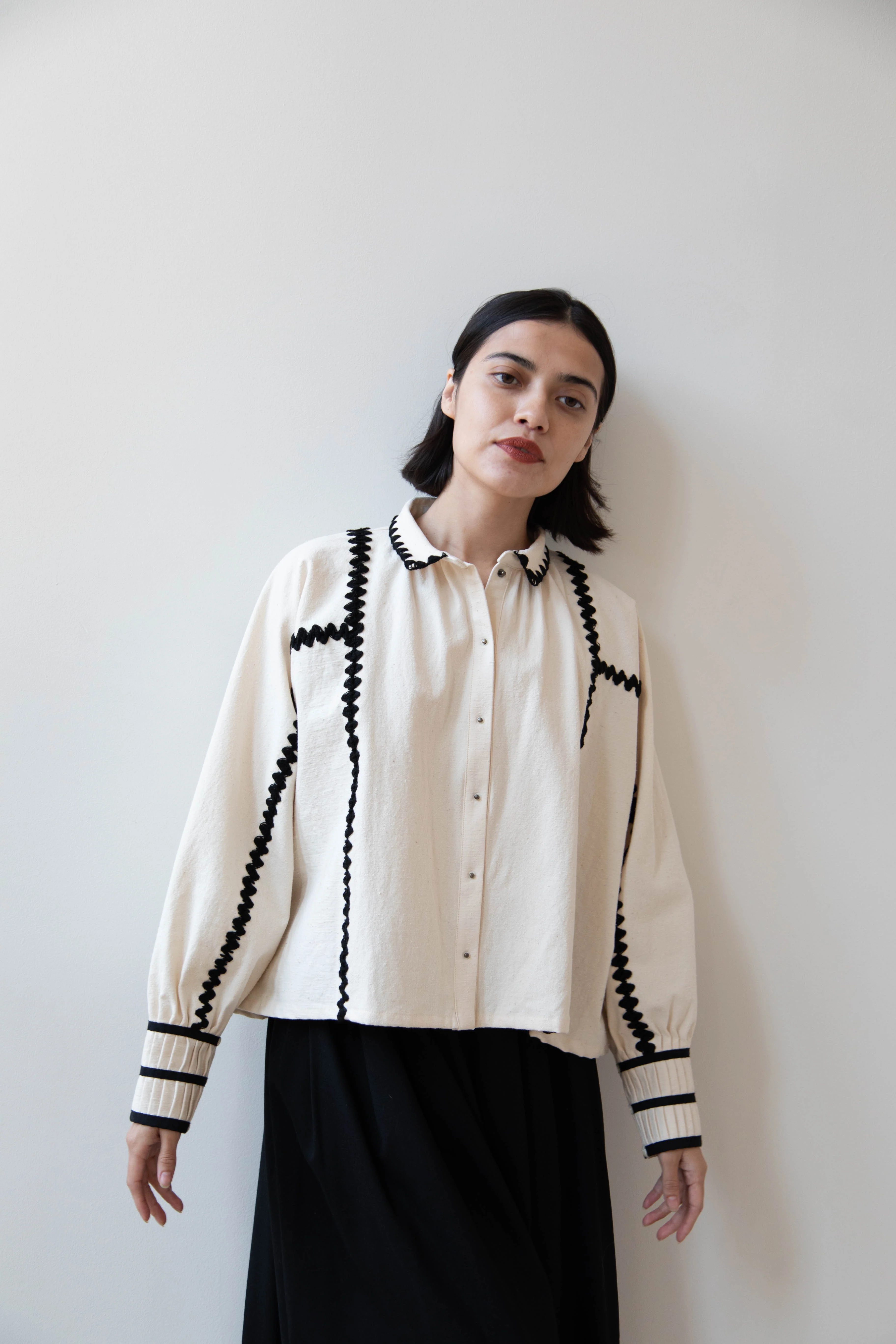 Aseedonclöud | Shepherd Blouse in Off White - Image 26