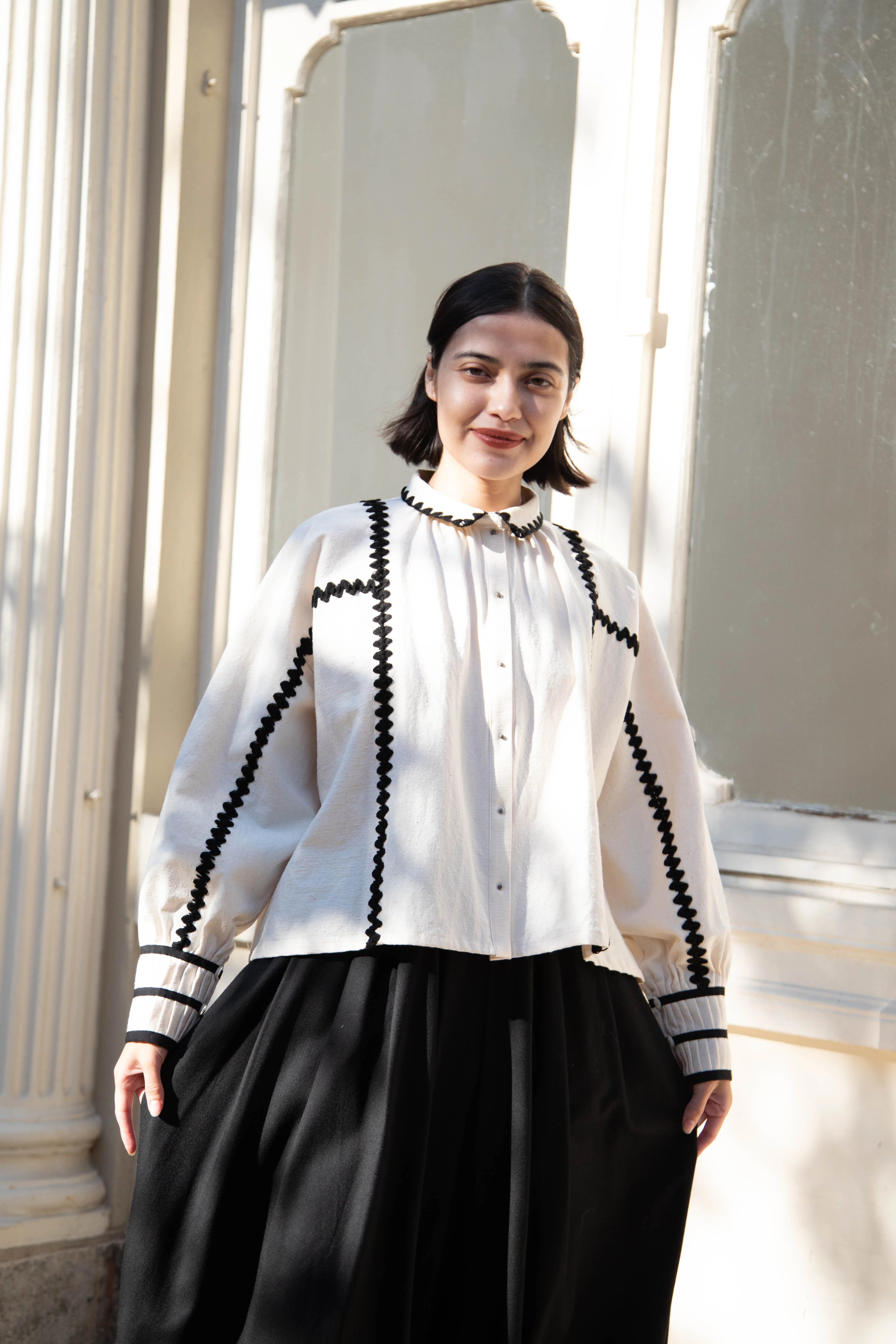 Aseedonclöud | Shepherd Blouse in Off White - Image 28