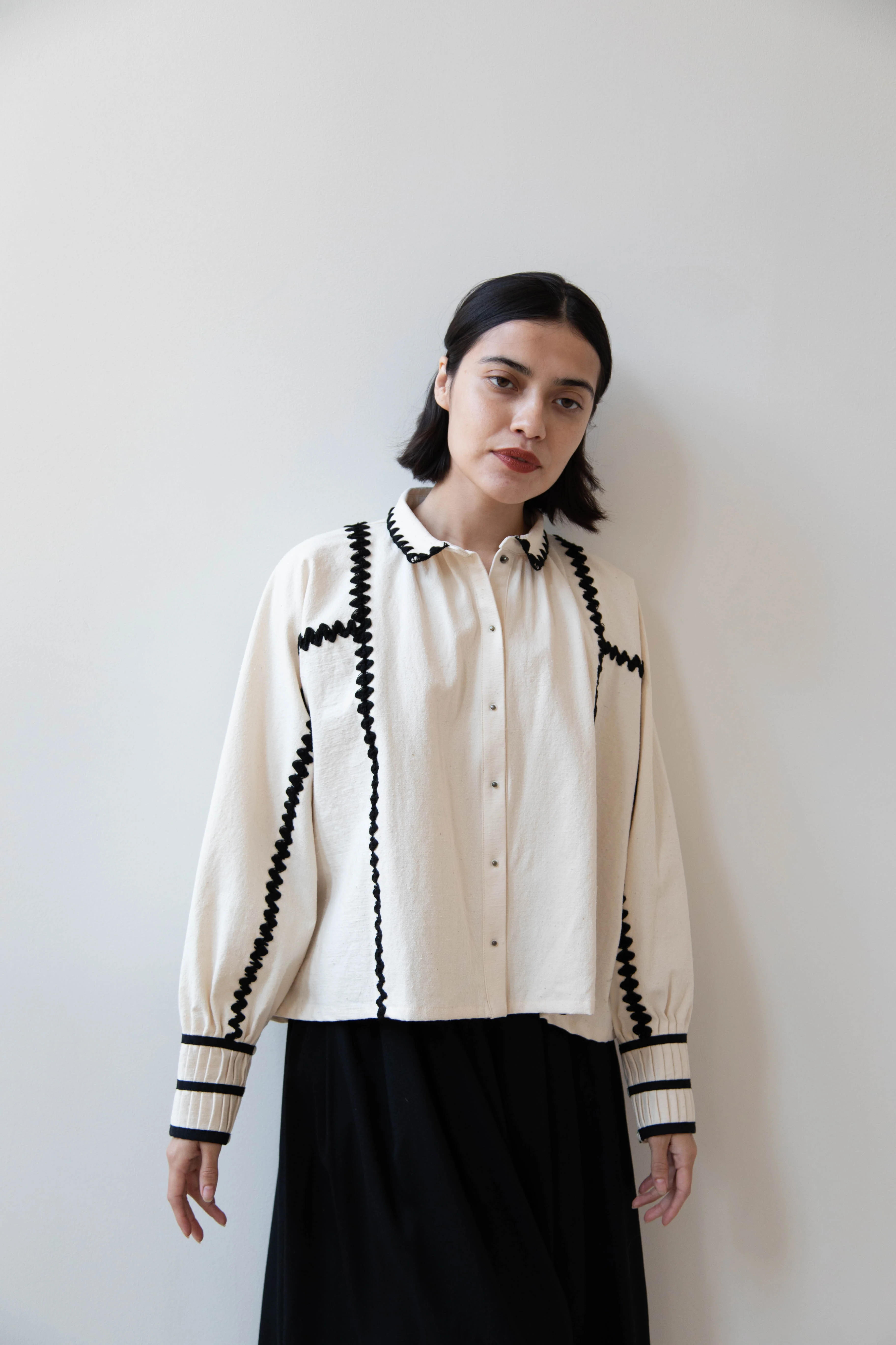 Aseedonclöud | Shepherd Blouse in Off White - Image 3