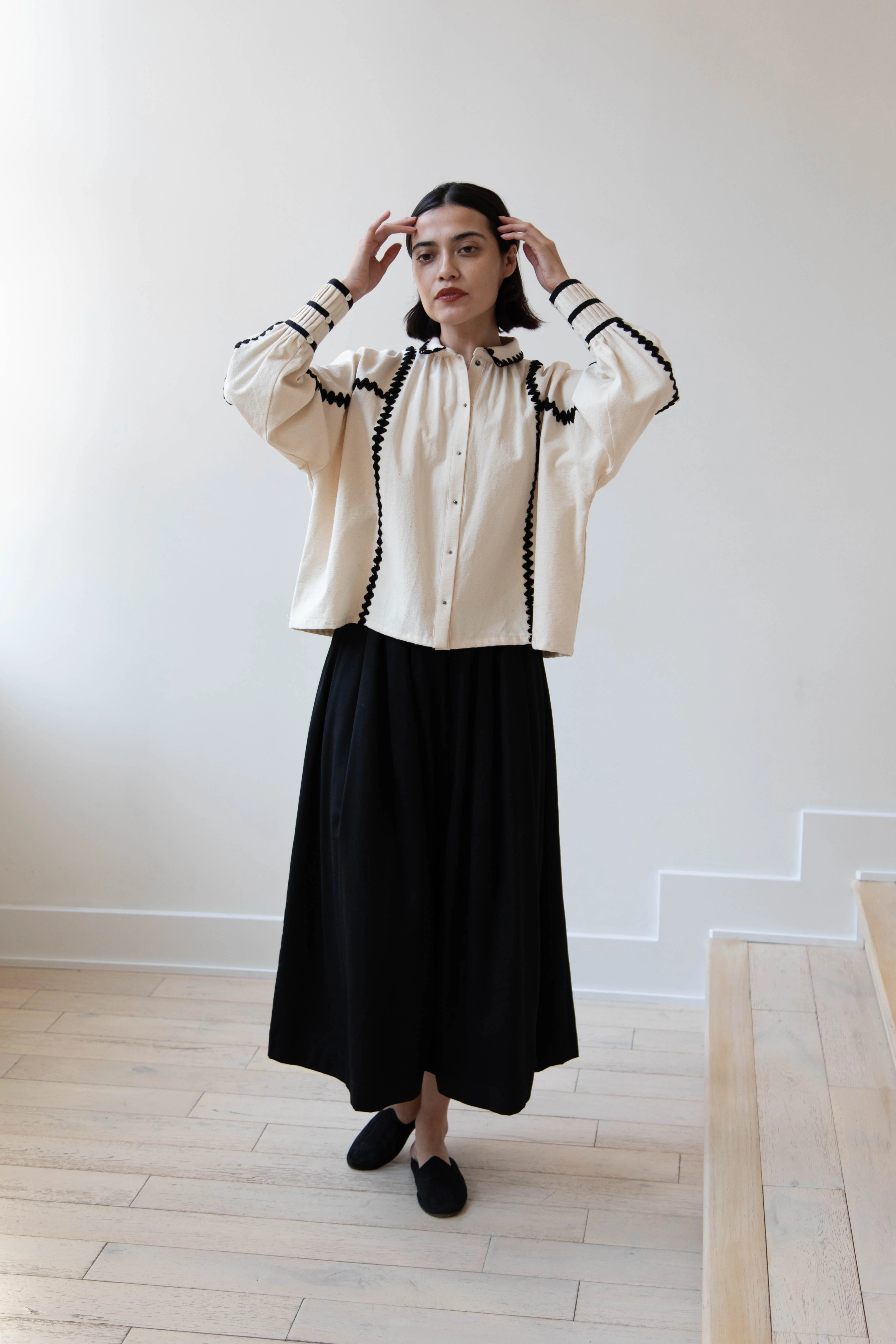 Aseedonclöud | Shepherd Blouse in Off White - Image 36