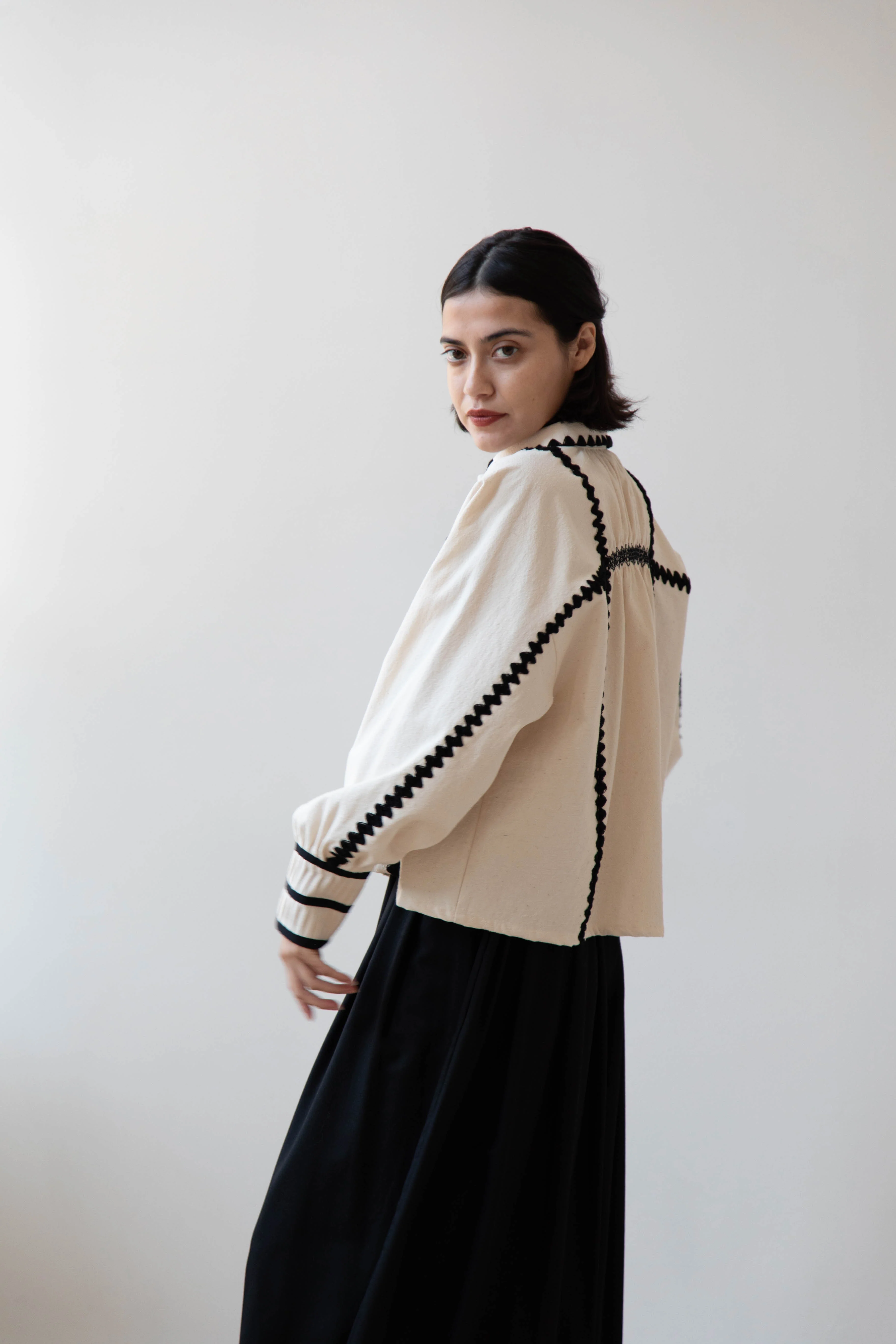 Aseedonclöud | Shepherd Blouse in Off White - Image 38