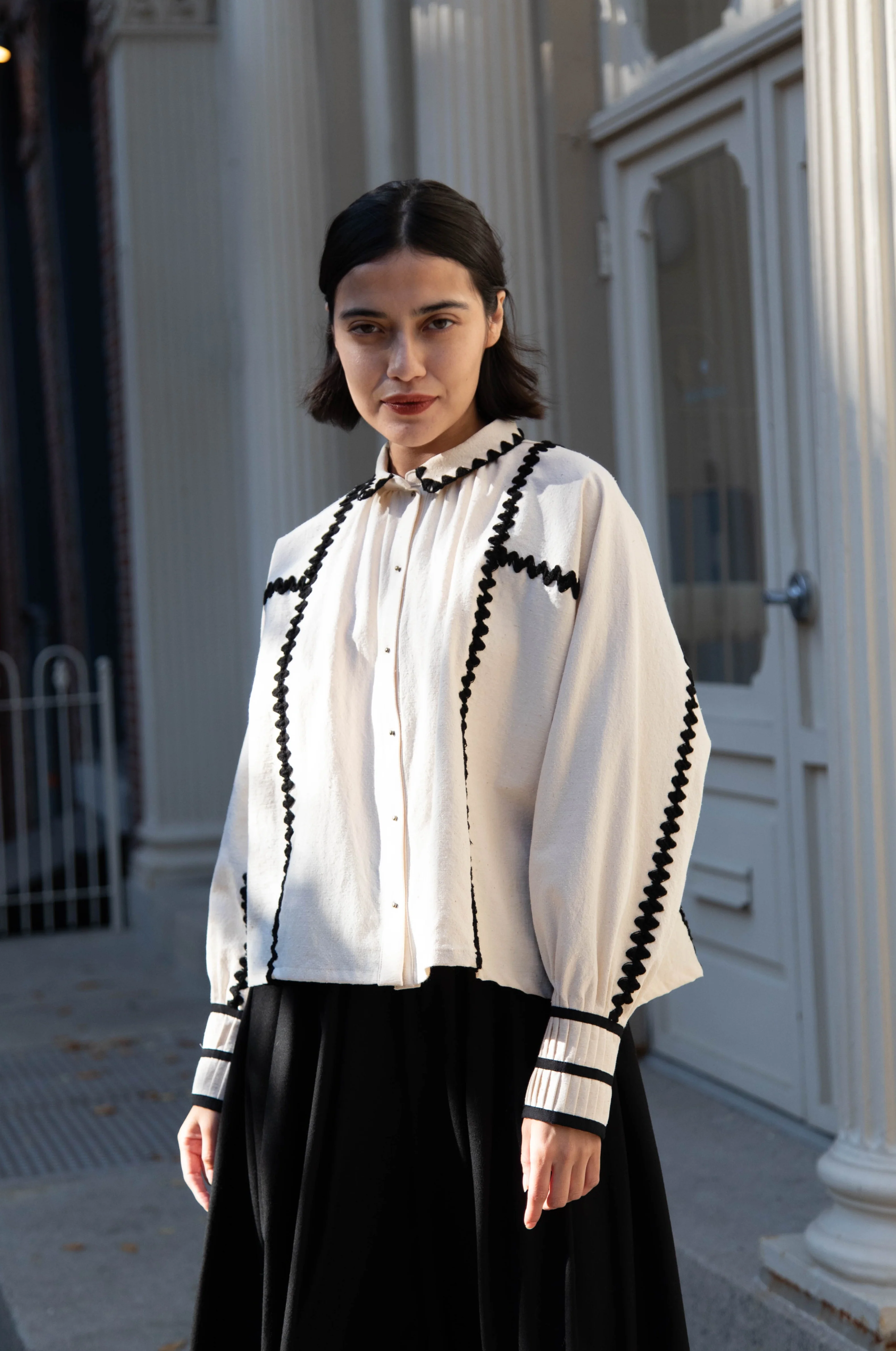 Aseedonclöud | Shepherd Blouse in Off White - Image 4