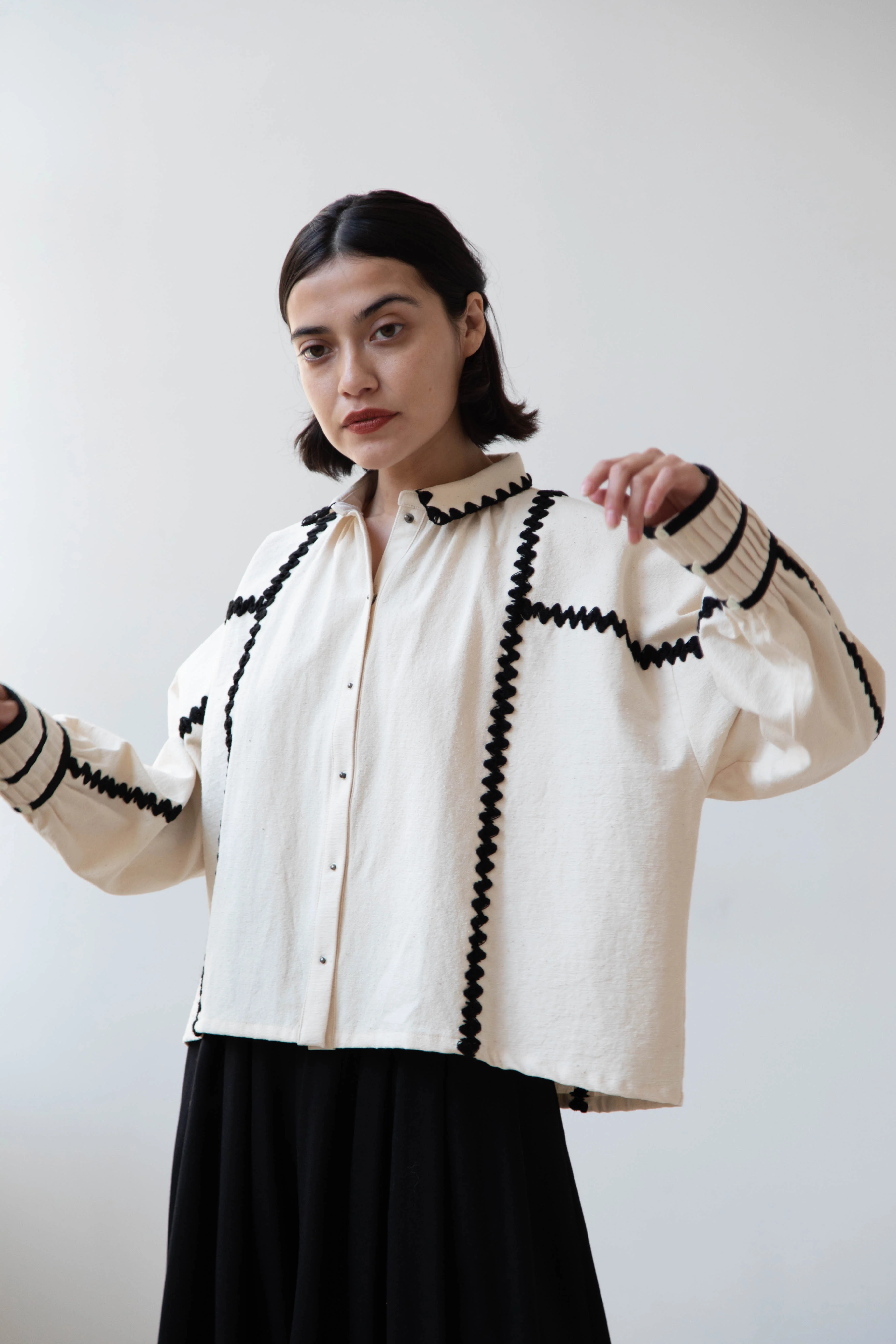 Aseedonclöud | Shepherd Blouse in Off White - Image 41