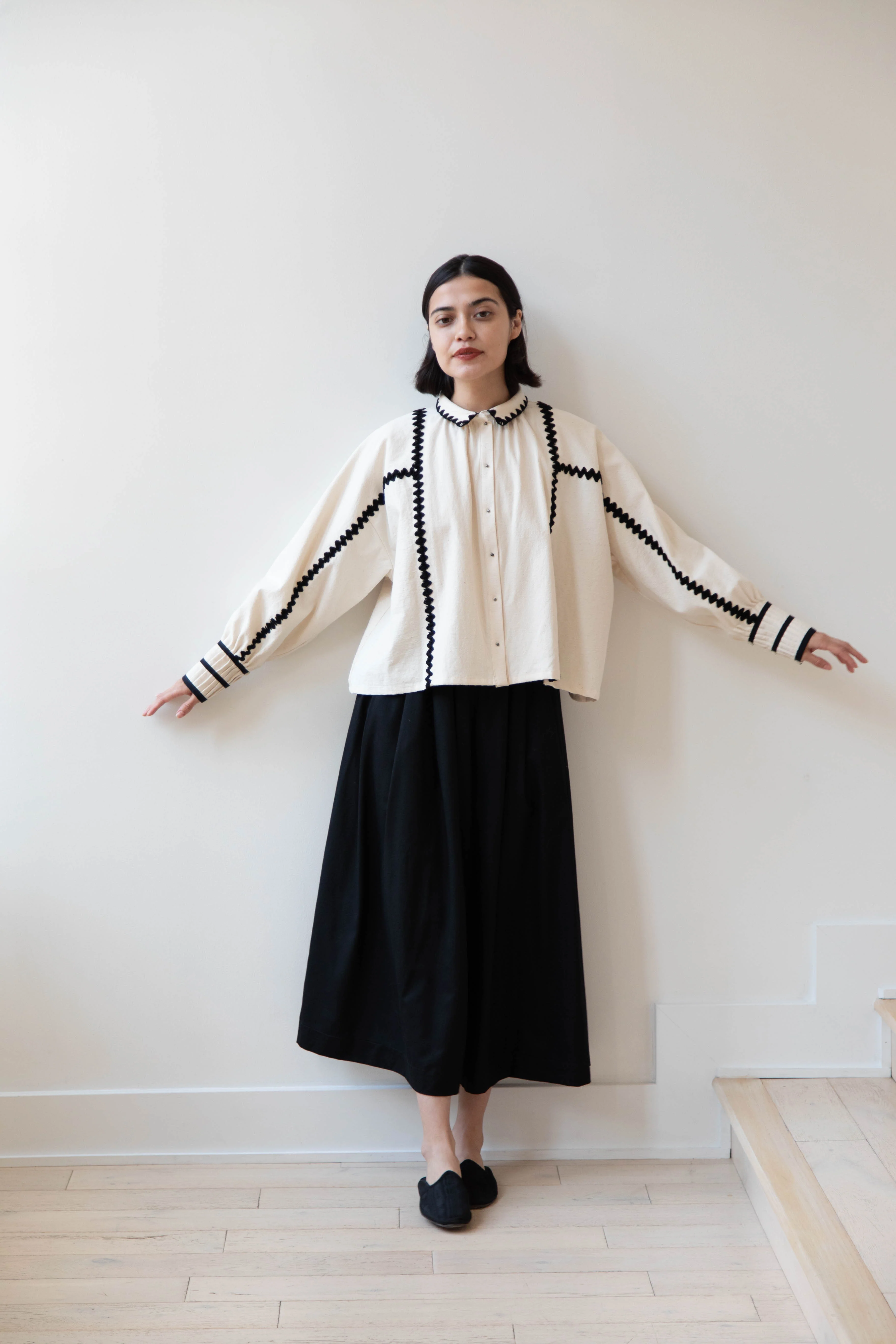 Aseedonclöud | Shepherd Blouse in Off White - Image 45