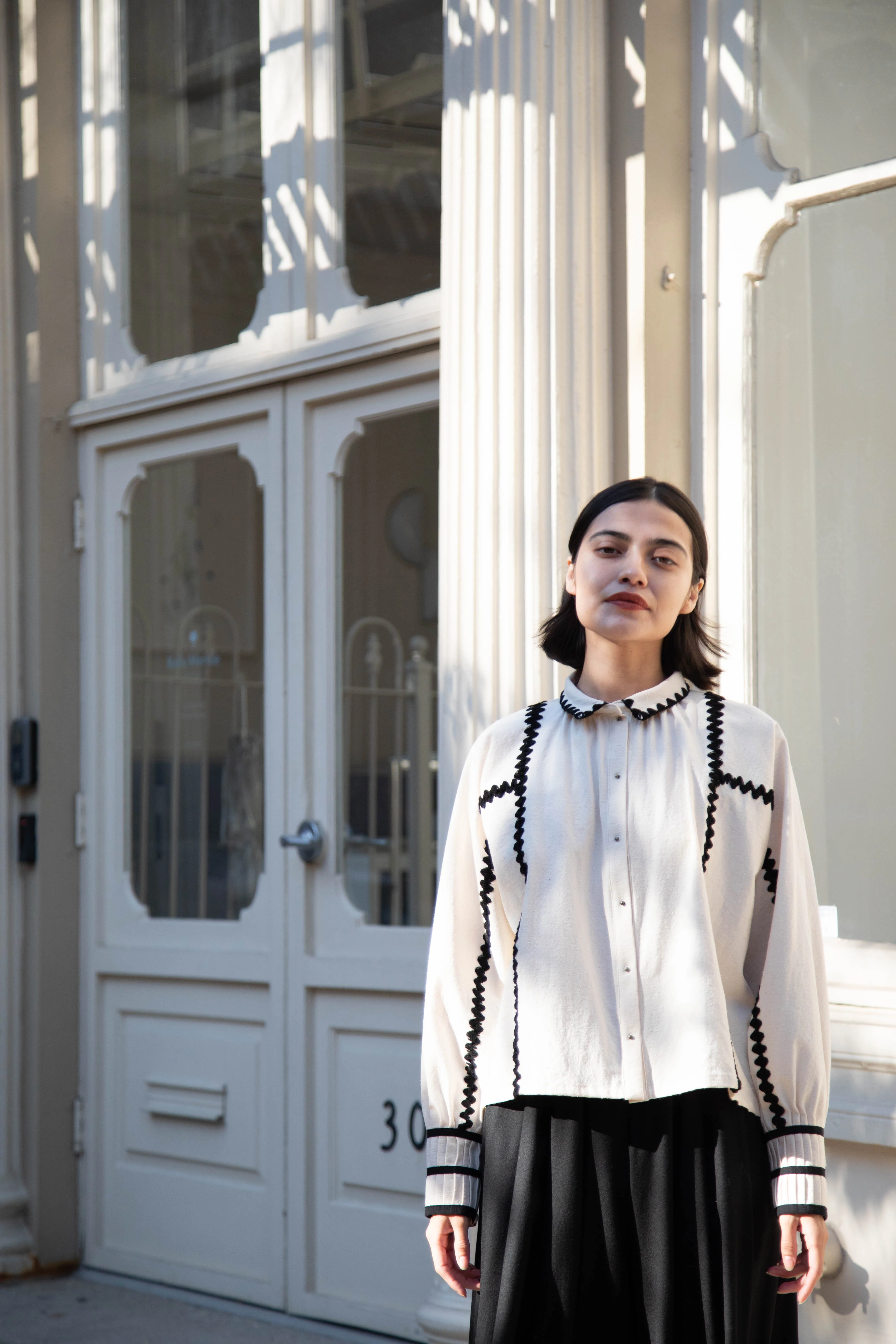 Aseedonclöud | Shepherd Blouse in Off White - Image 46