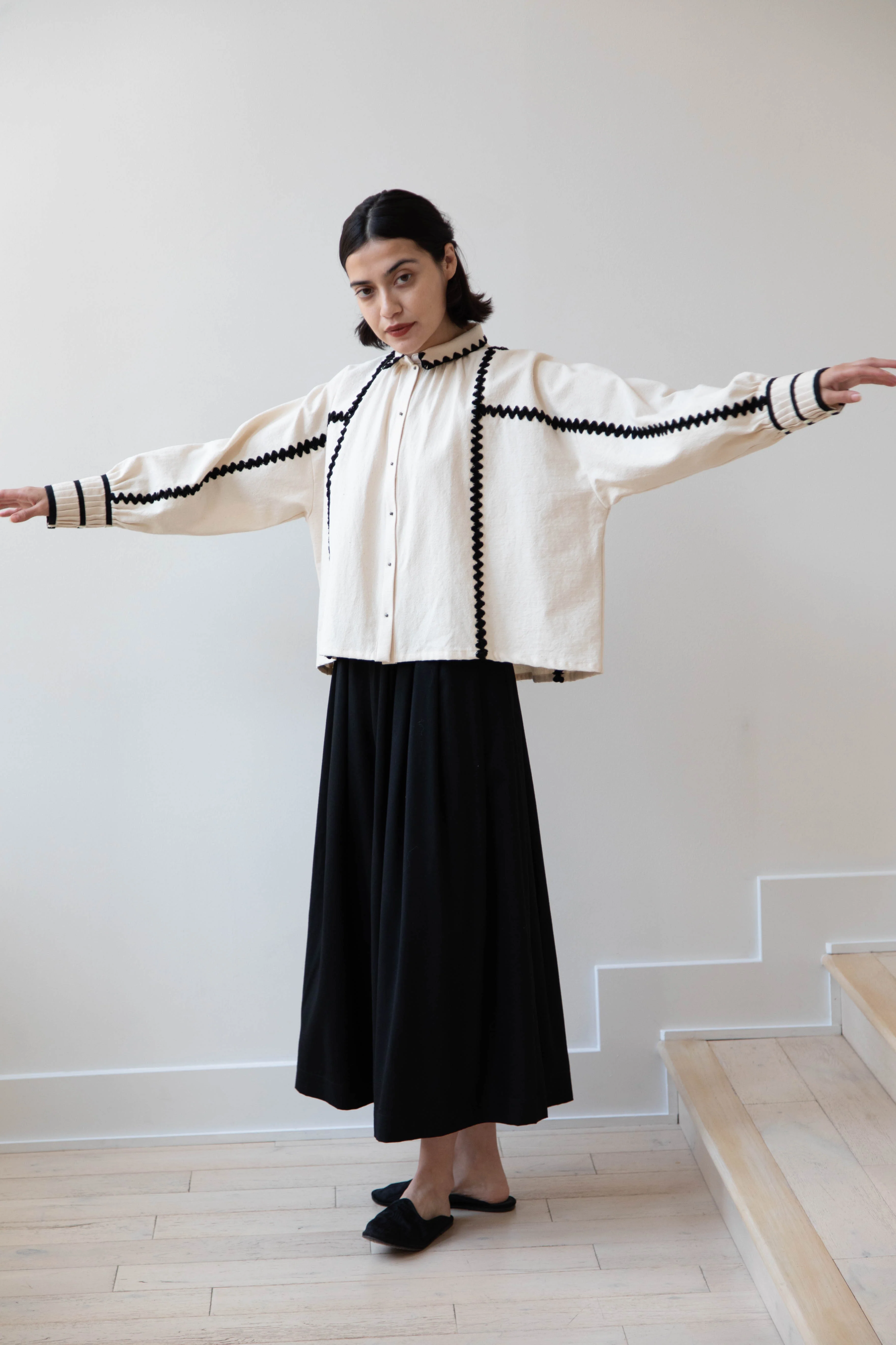 Aseedonclöud | Shepherd Blouse in Off White - Image 48