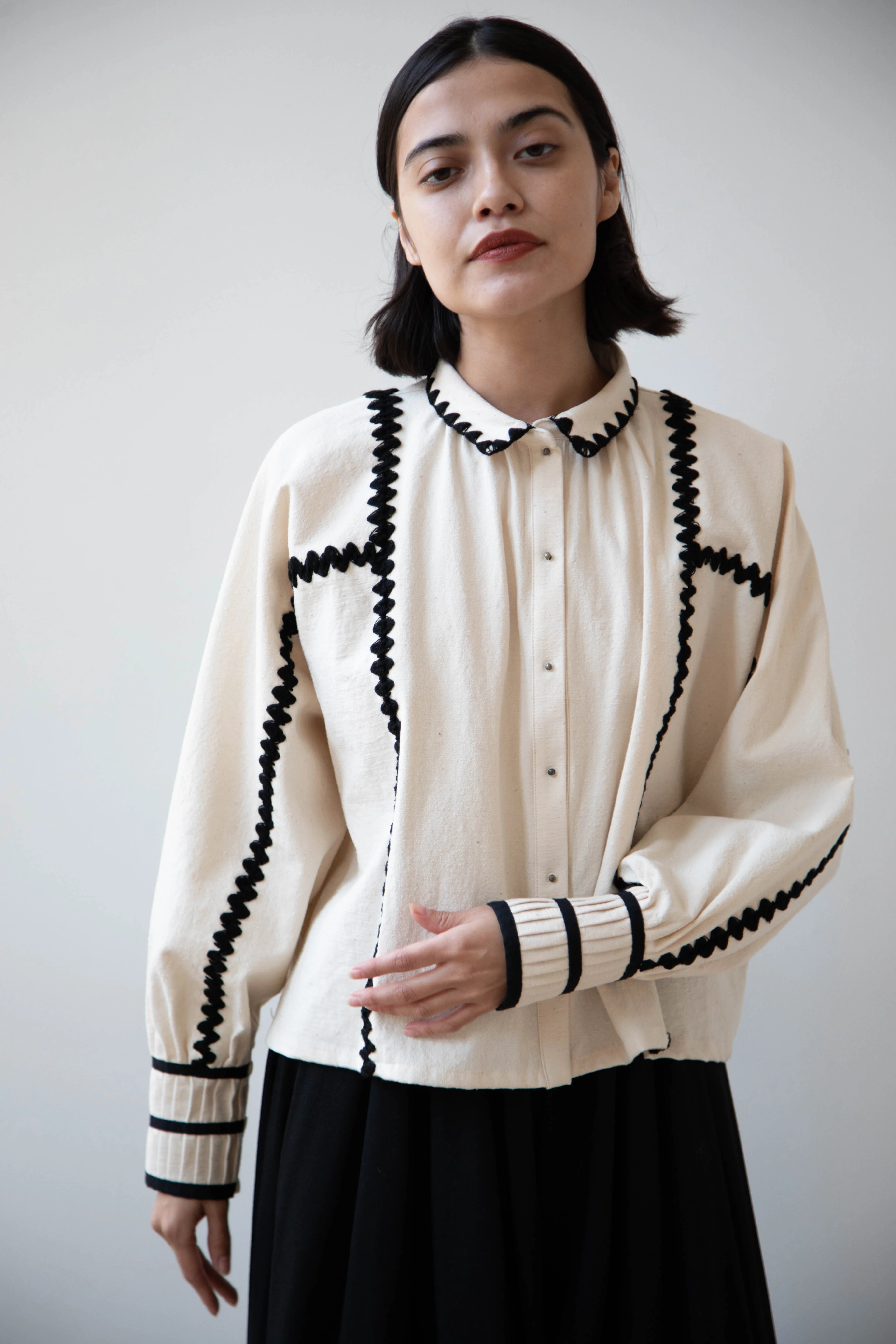Aseedonclöud | Shepherd Blouse in Off White - Image 52