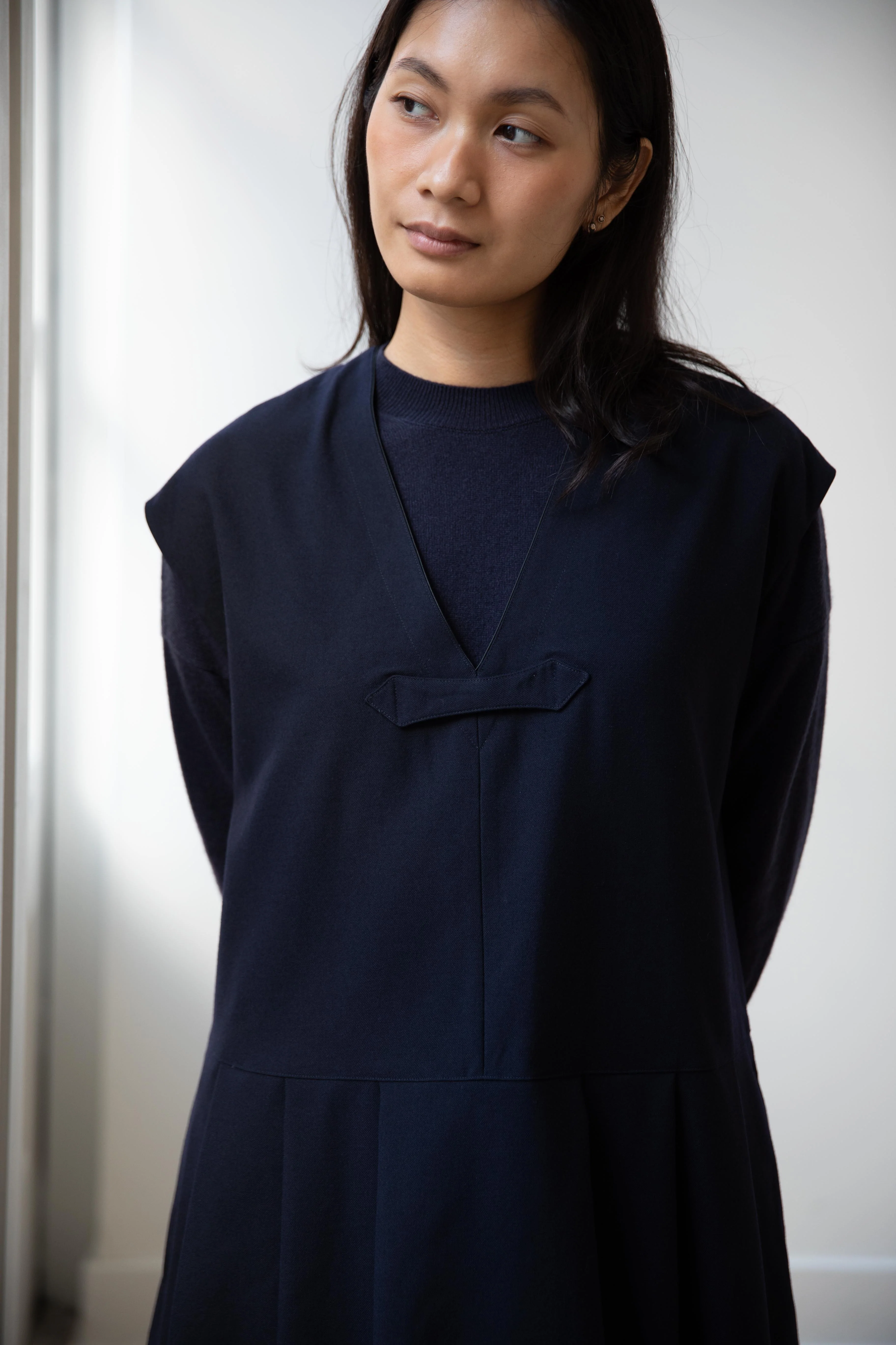 Aseedonclöud | Study Uniform Dress in Navy - Image 20