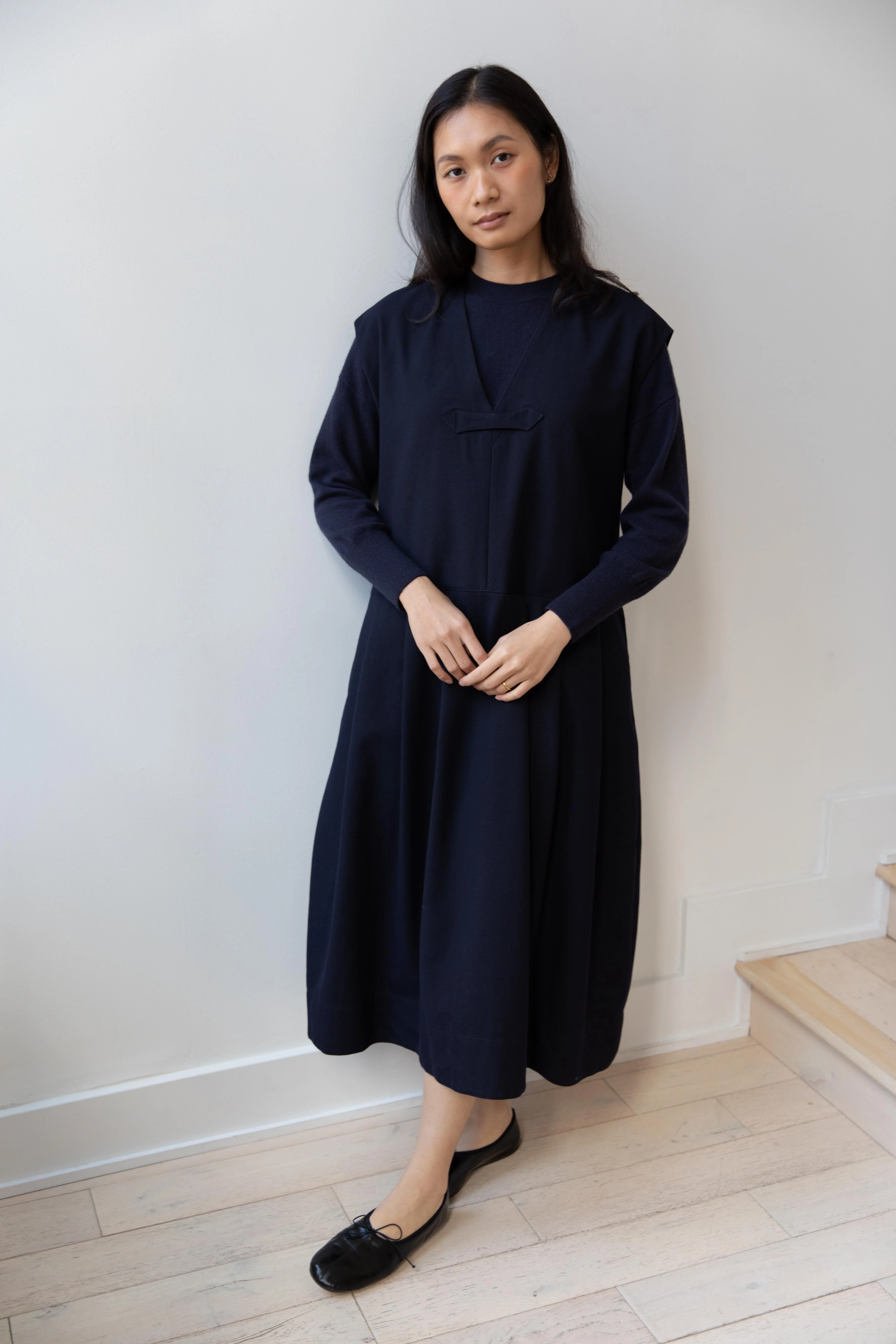 Aseedonclöud | Study Uniform Dress in Navy - Image 21
