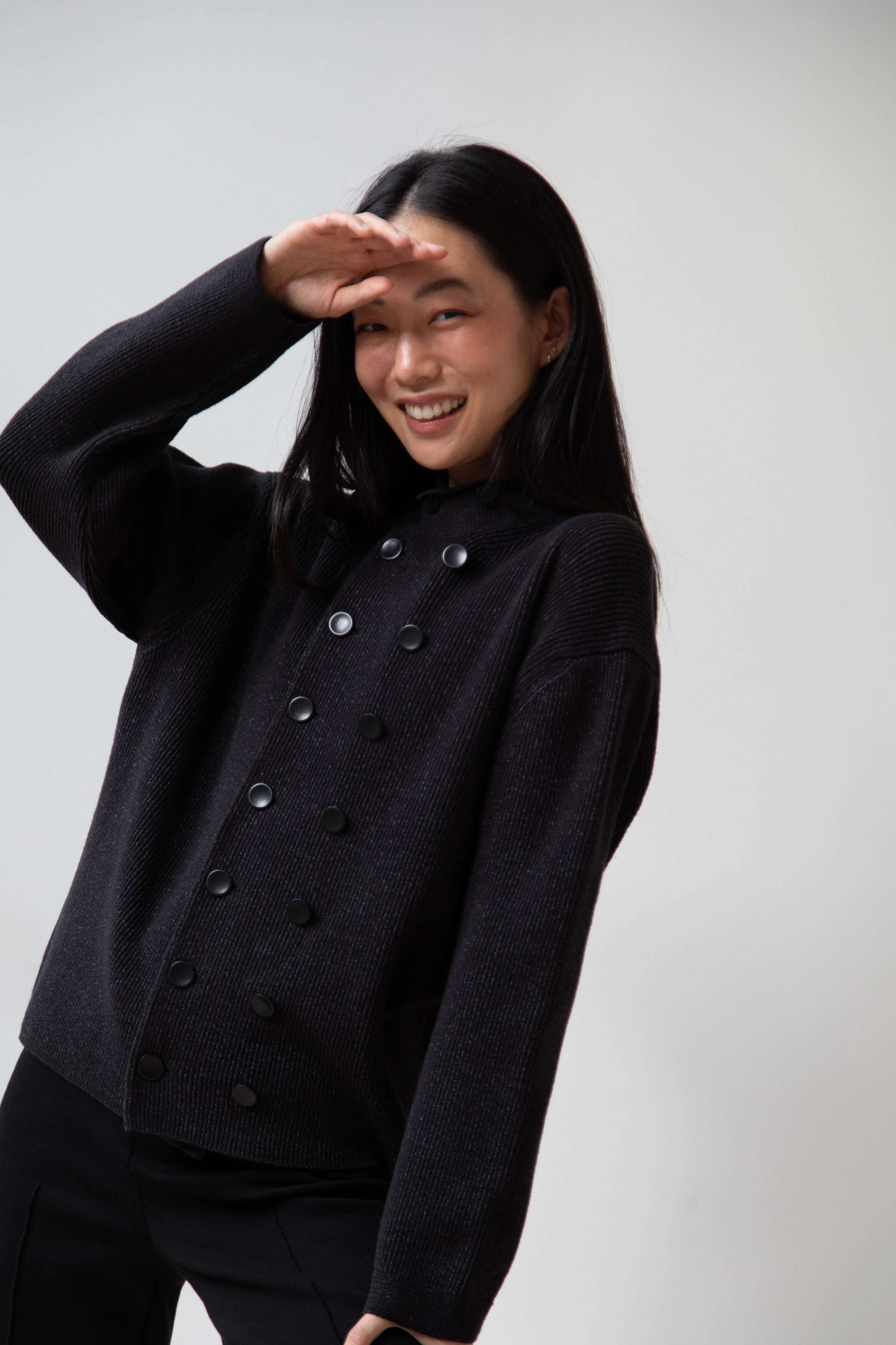 Aseedonclöud | Tea Garden Knit Jacket in Black - Image 19