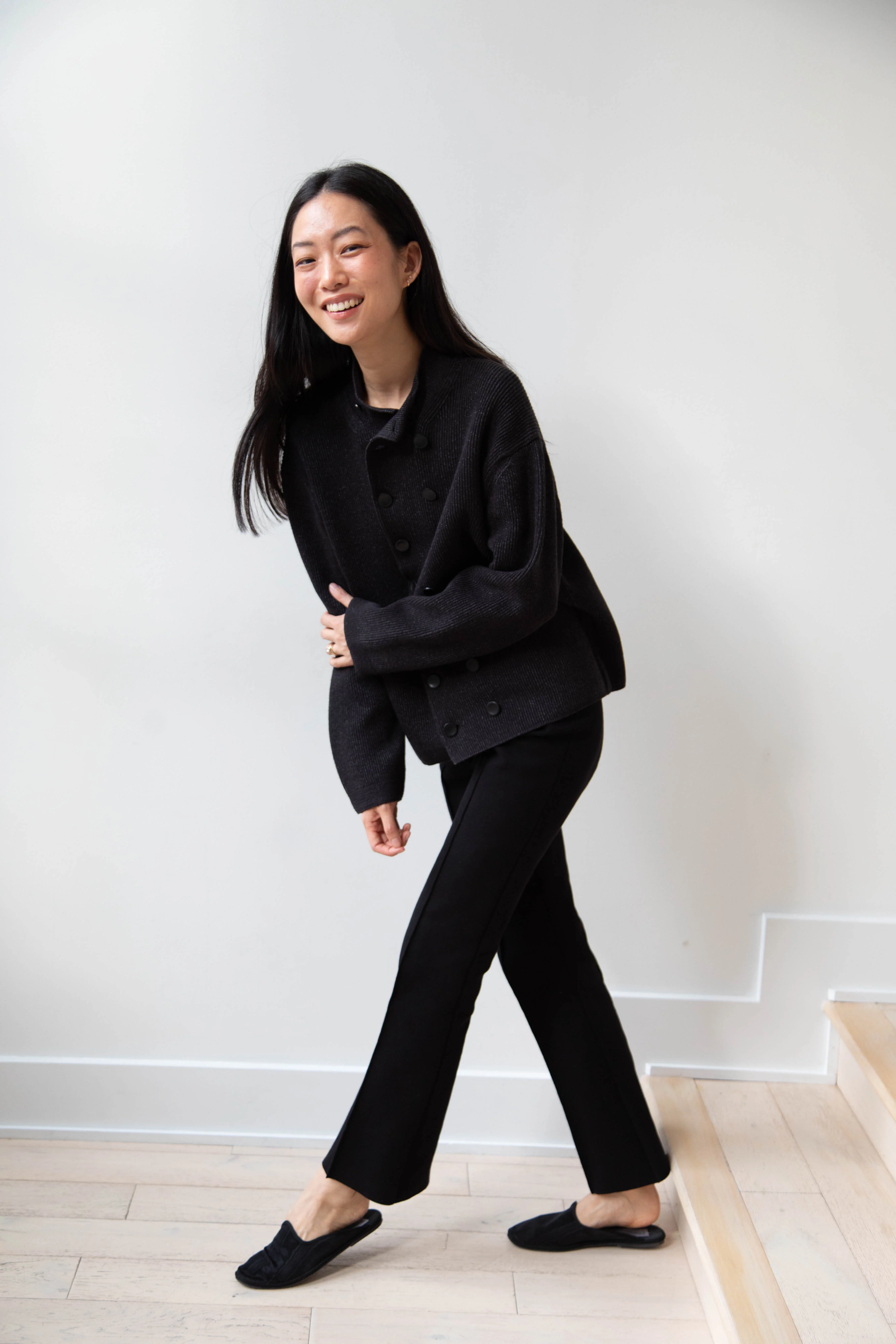 Aseedonclöud | Tea Garden Knit Jacket in Black - Image 8