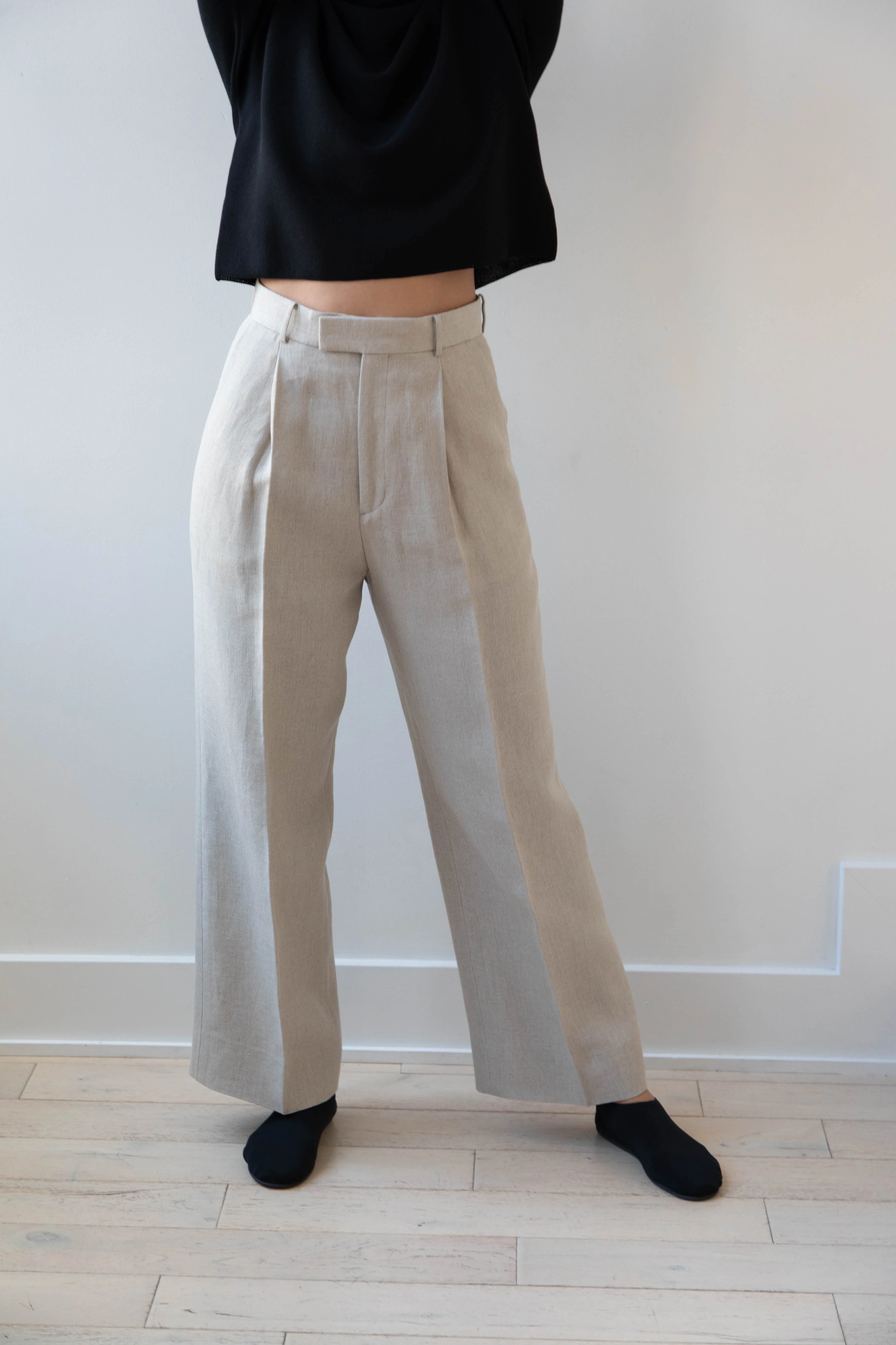 Aton | Linen Straight Leg Pants - Image 3