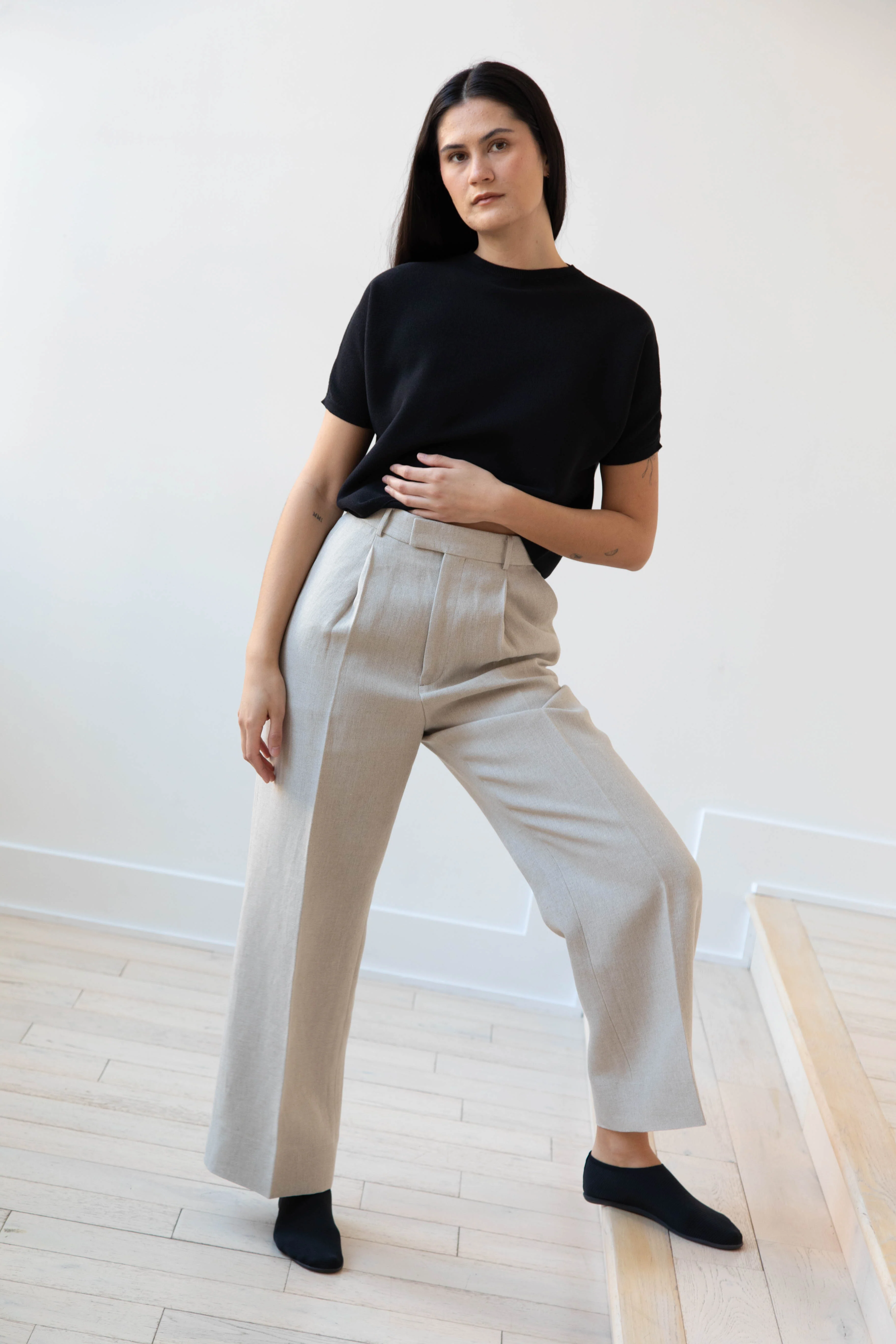 Aton | Linen Straight Leg Pants - Image 9