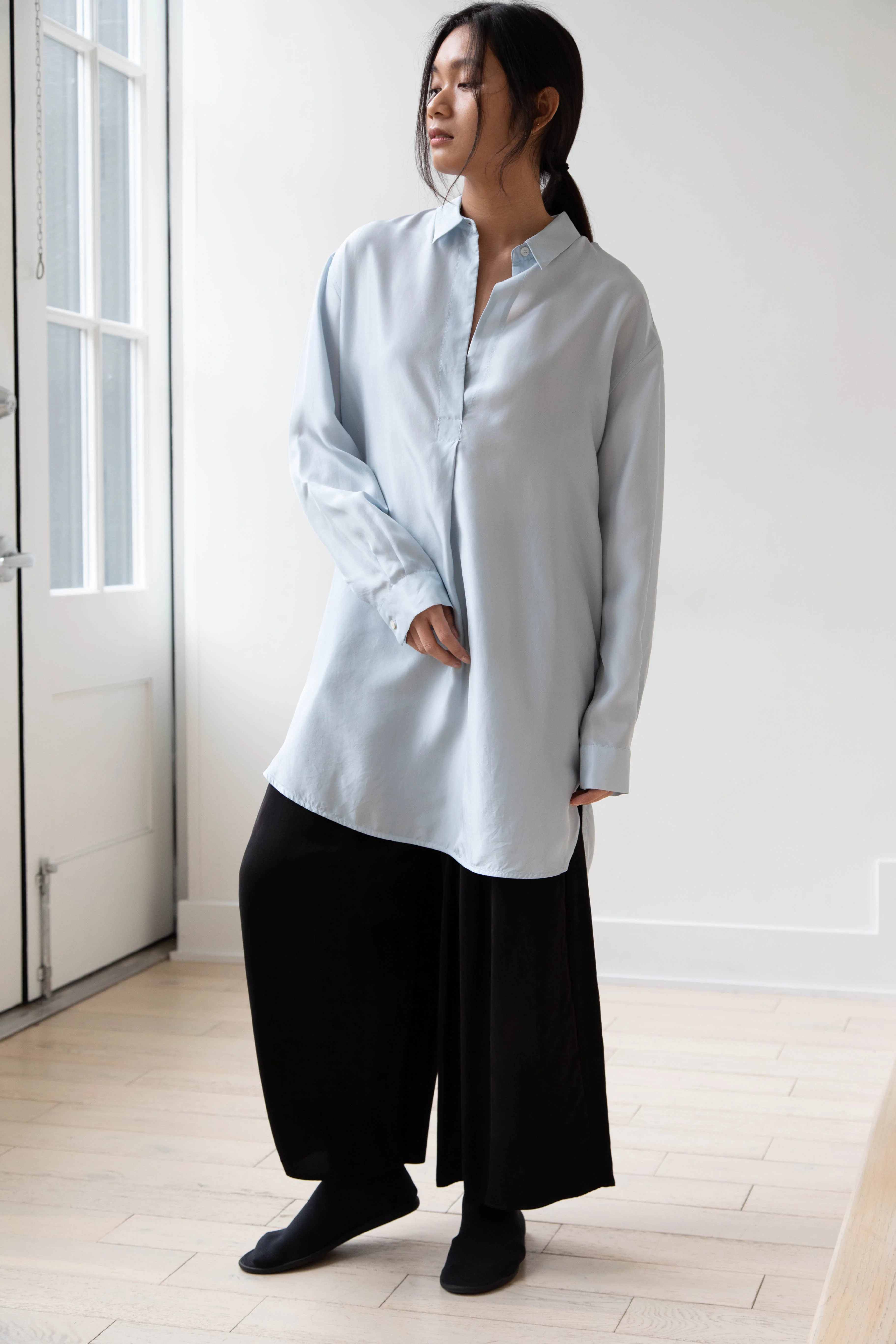 Barena Venezia | Cencia Tunic in Aqua Silk - Image 15