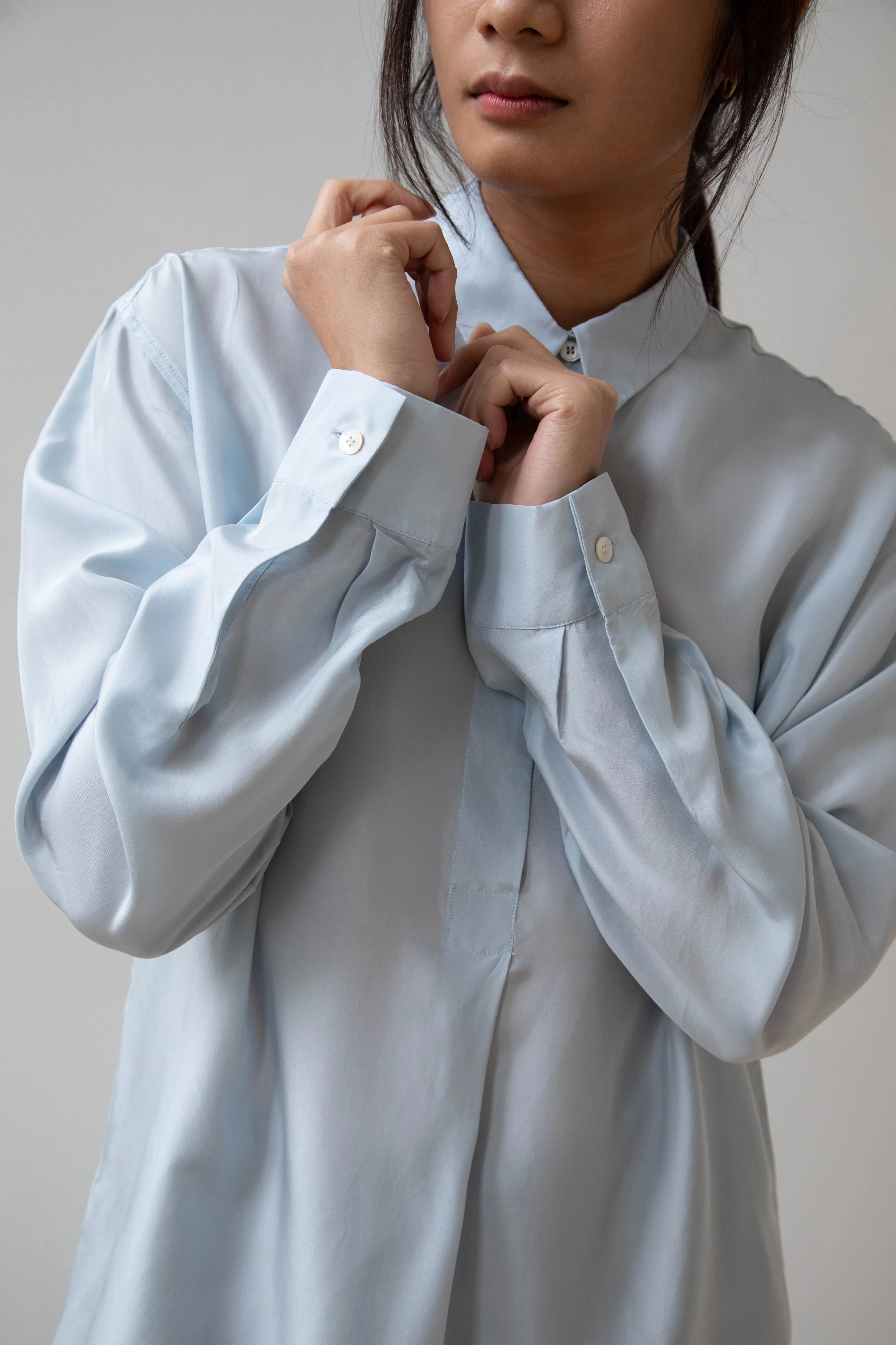 Barena Venezia | Cencia Tunic in Aqua Silk - Image 18
