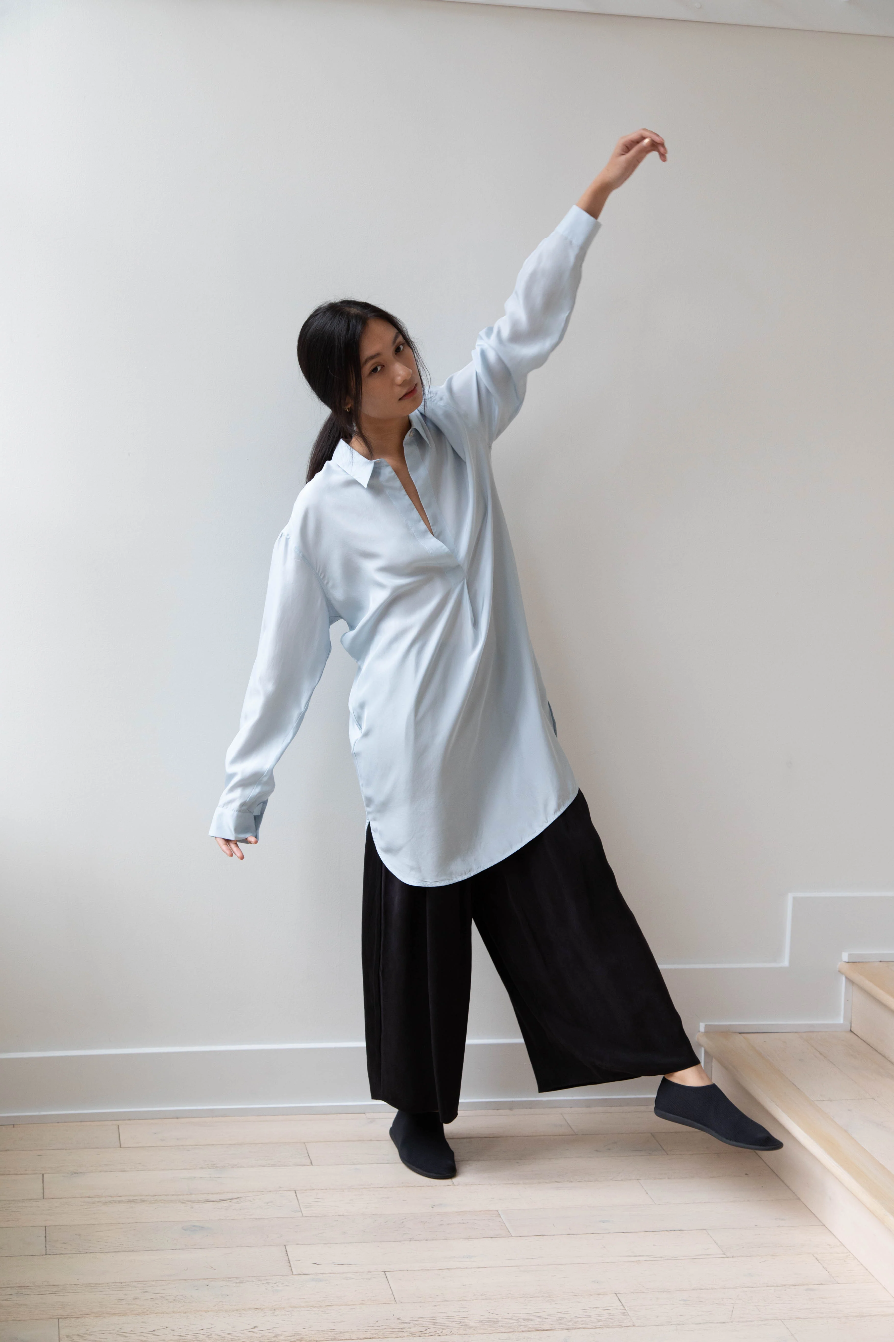 Barena Venezia | Cencia Tunic in Aqua Silk - Image 22