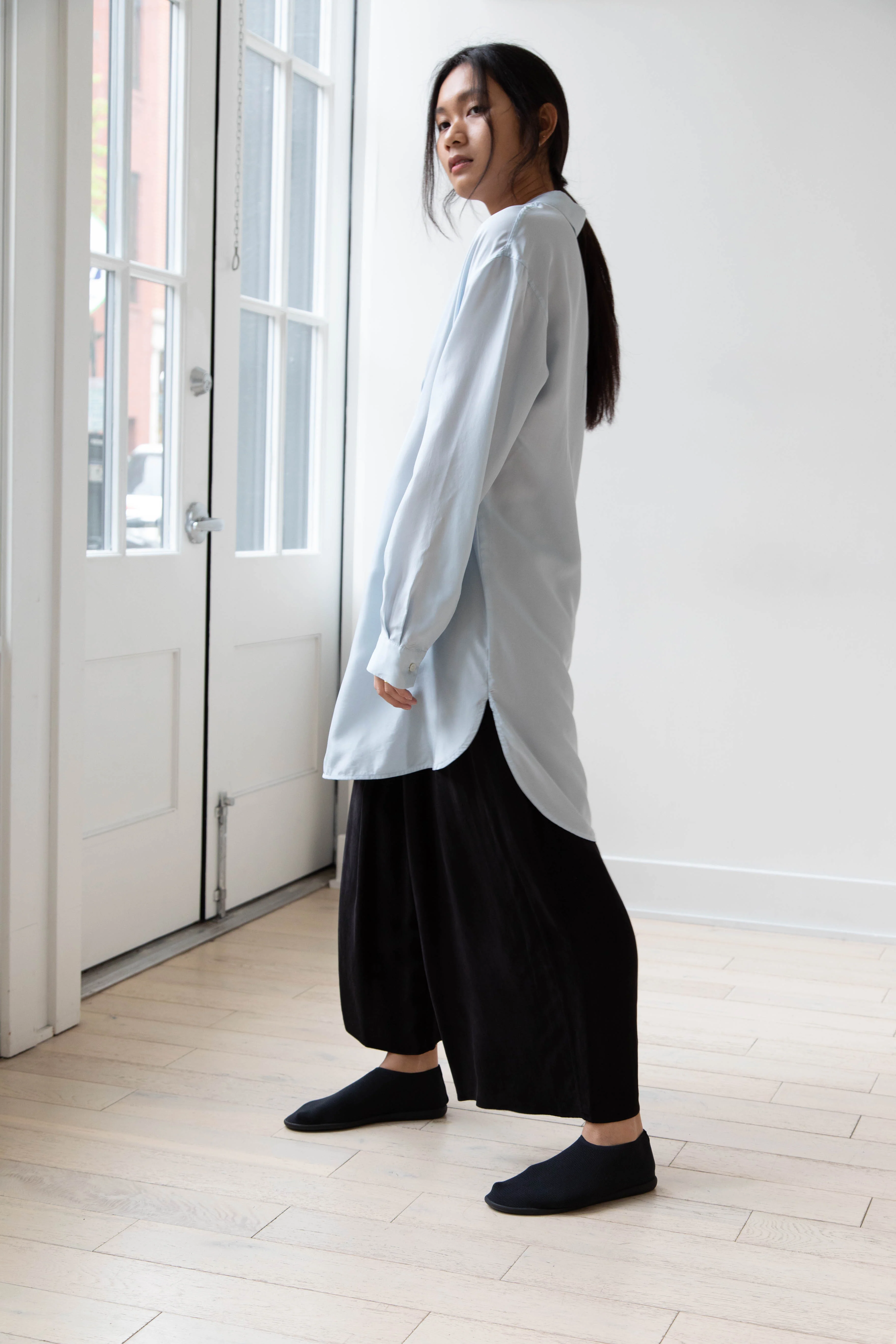 Barena Venezia | Cencia Tunic in Aqua Silk - Image 3