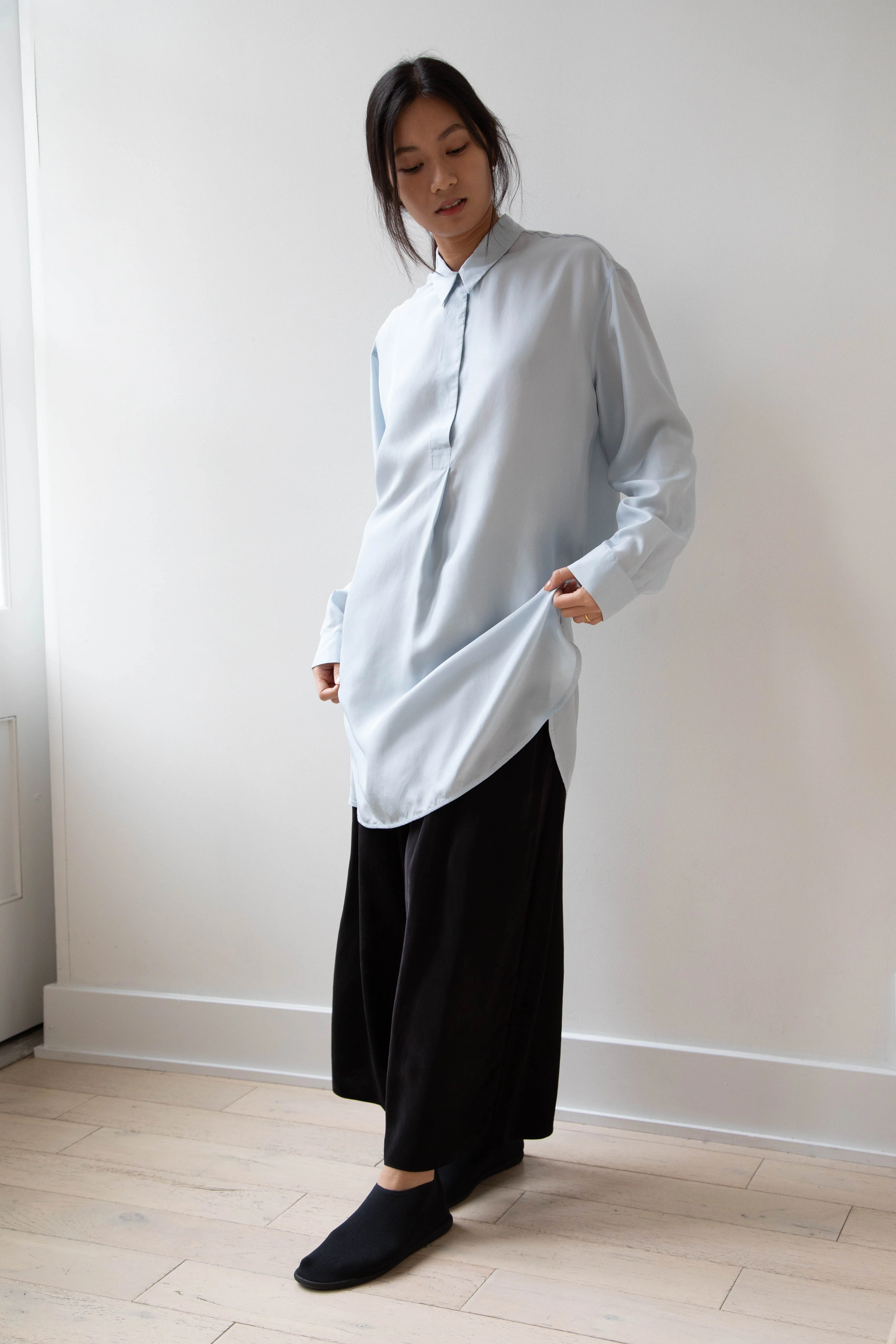 Barena Venezia | Cencia Tunic in Aqua Silk - Image 4