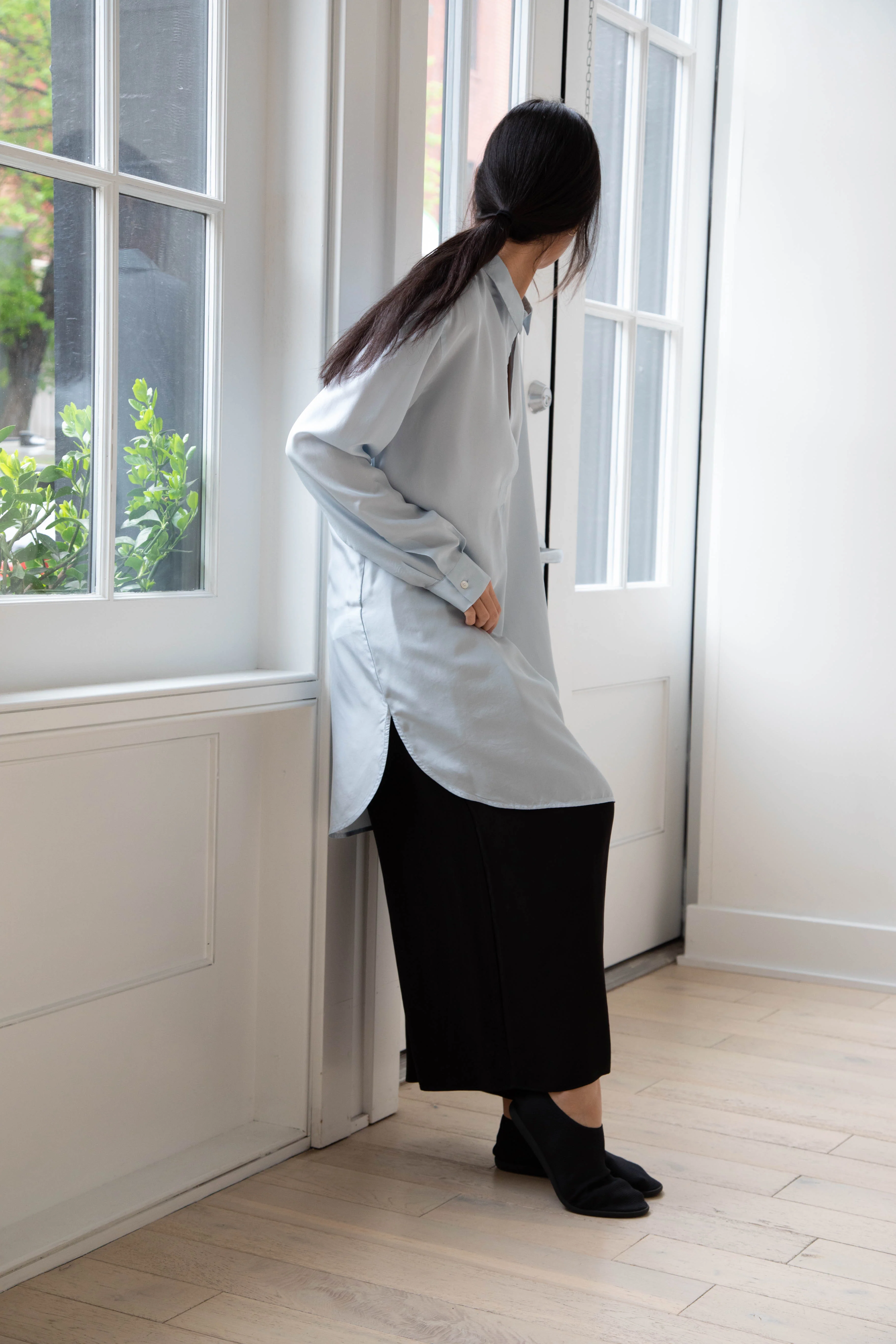 Barena Venezia | Cencia Tunic in Aqua Silk - Image 7