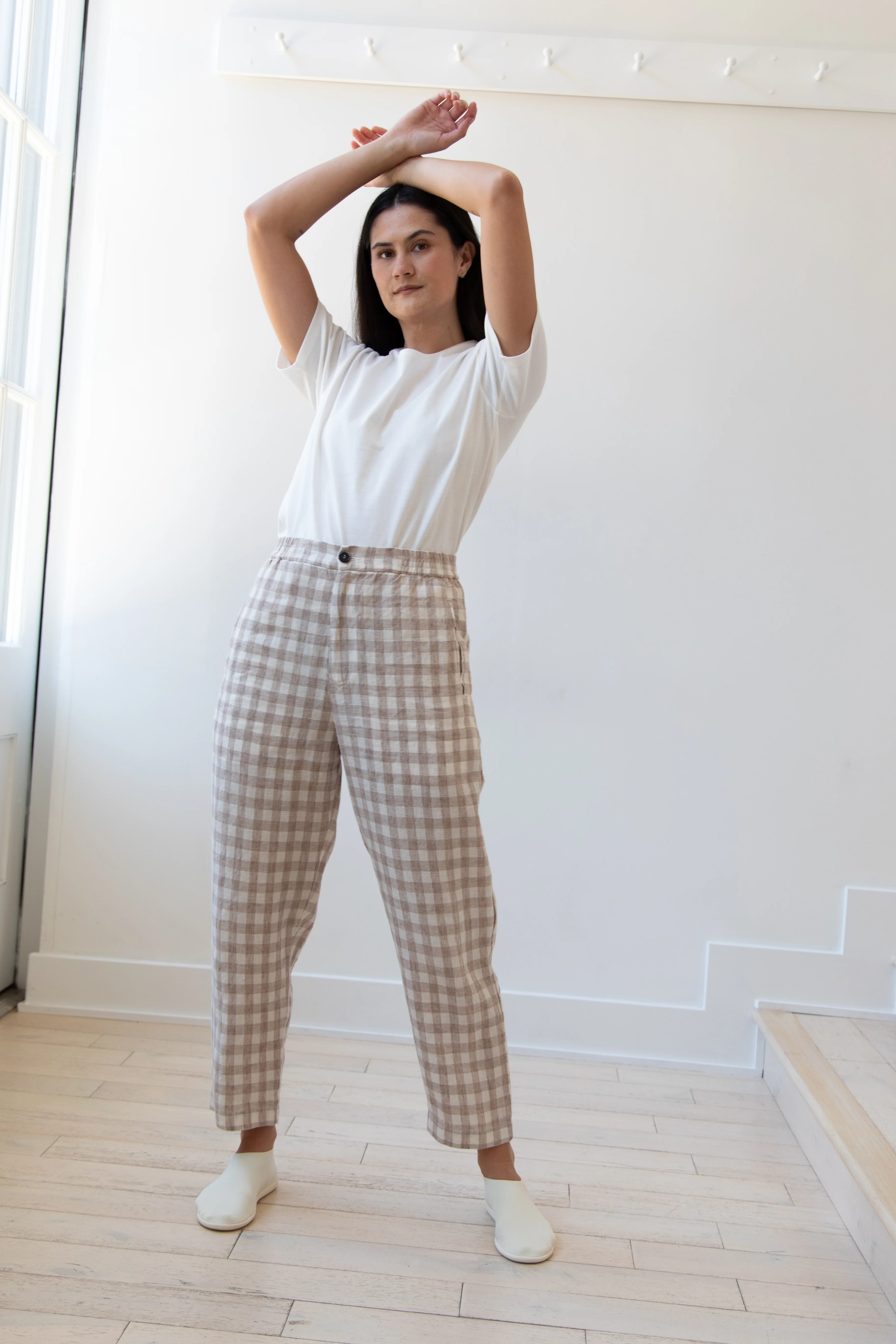Barena Venezia | Cream Check Trousers - Image 13