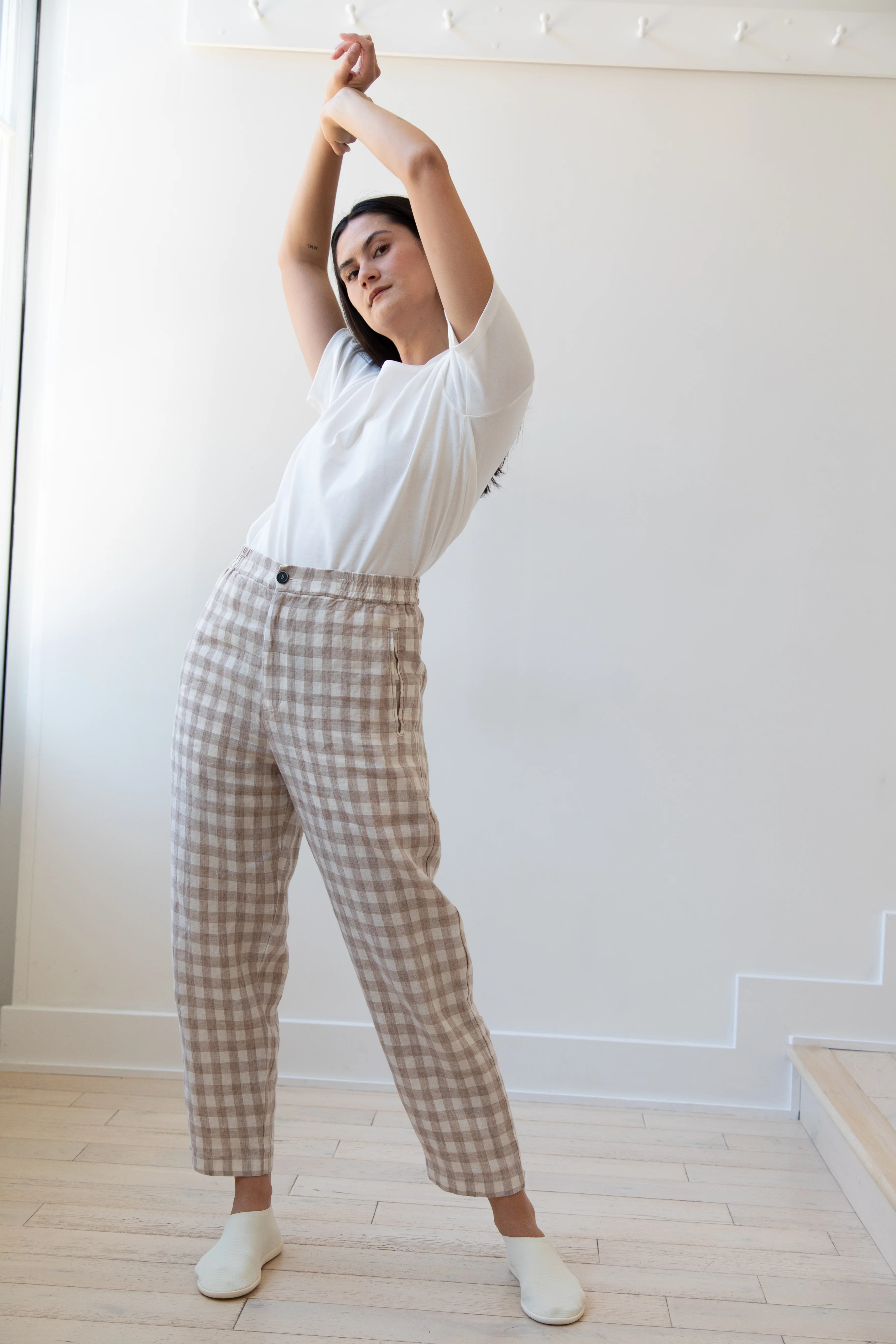 Barena Venezia | Cream Check Trousers - Image 14