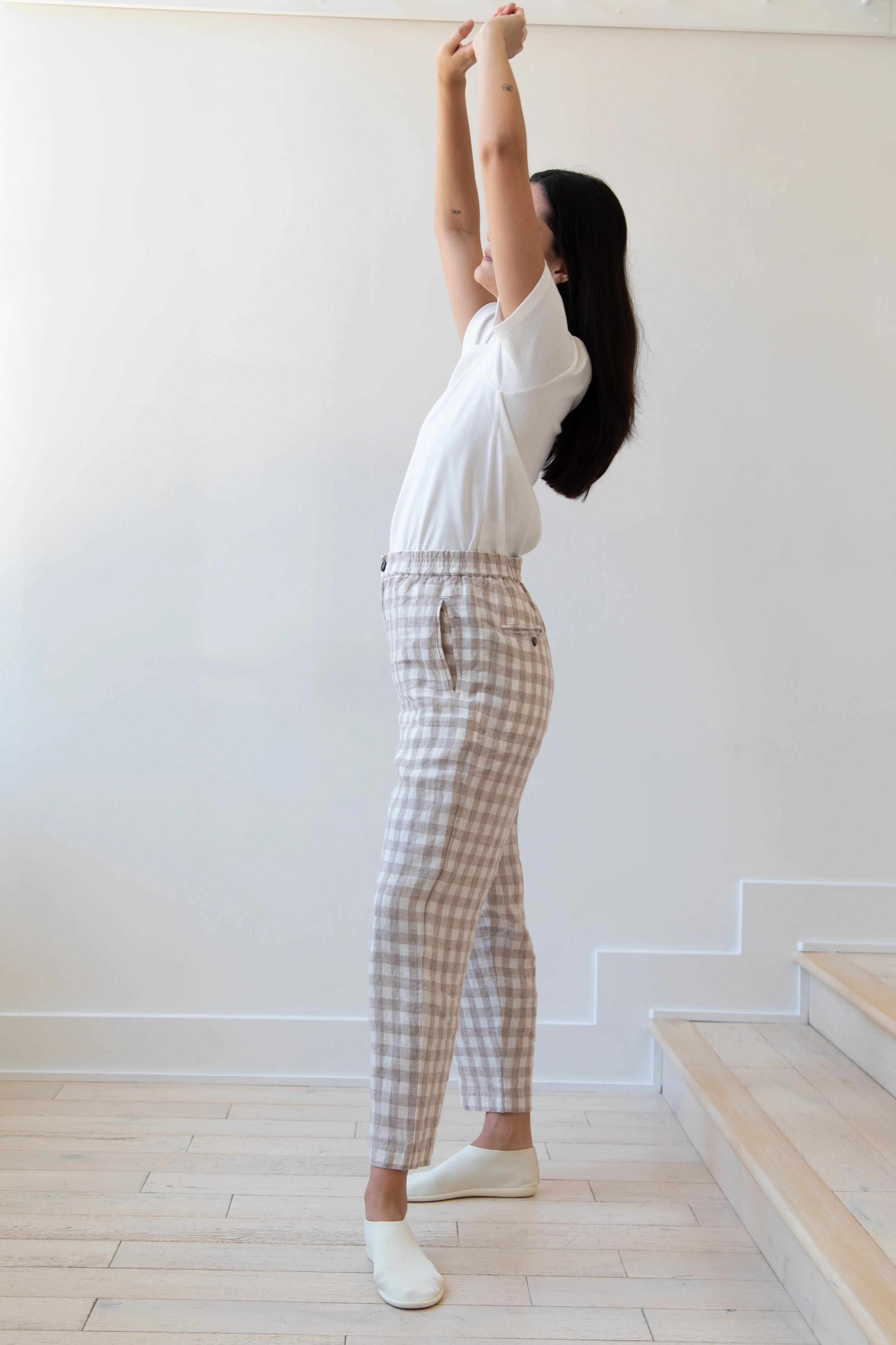 Barena Venezia | Cream Check Trousers - Image 15