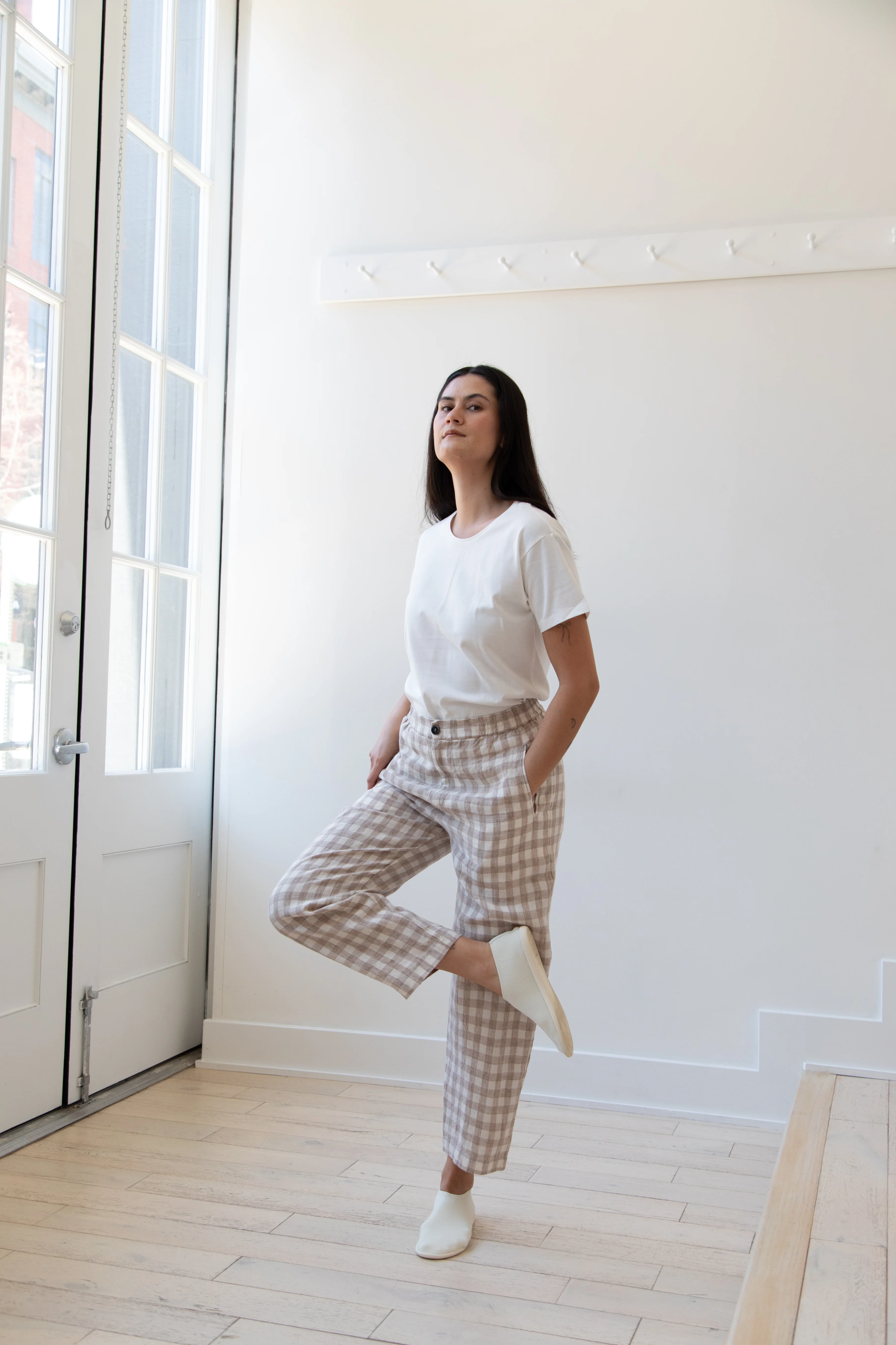 Barena Venezia | Cream Check Trousers - Image 18