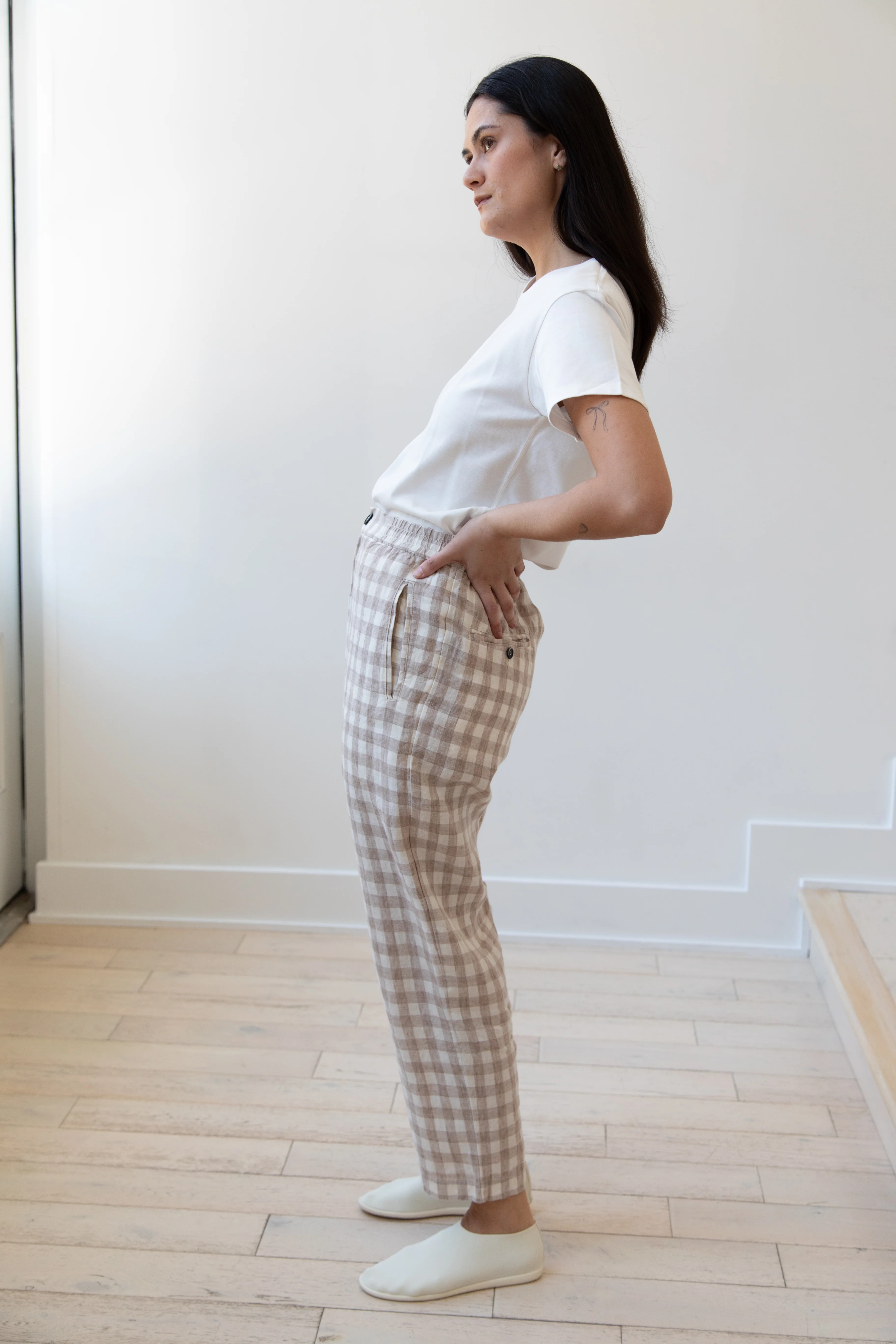 Barena Venezia | Cream Check Trousers - Image 9