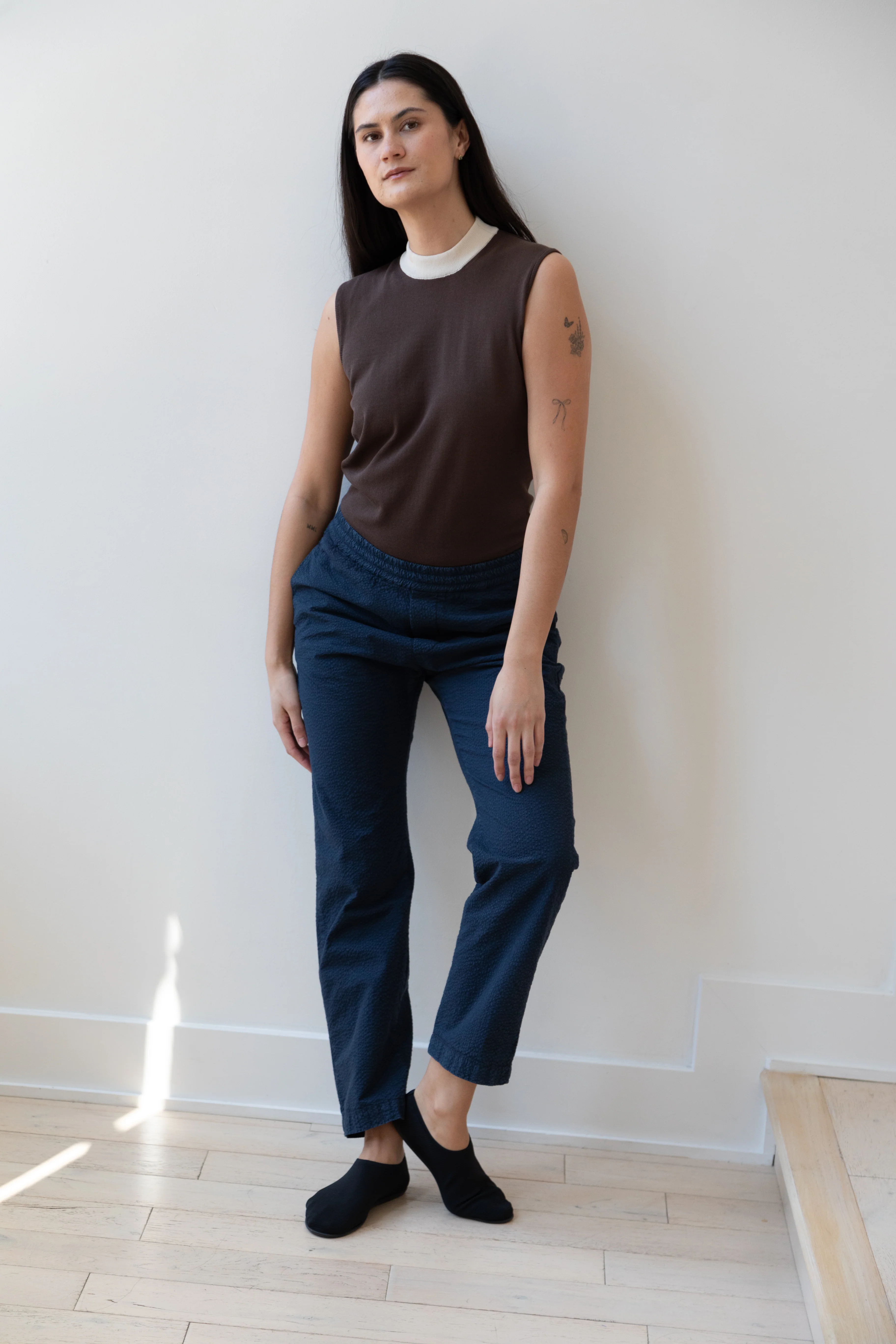 Barena Venezia | Textured Navy Trousers - Image 11
