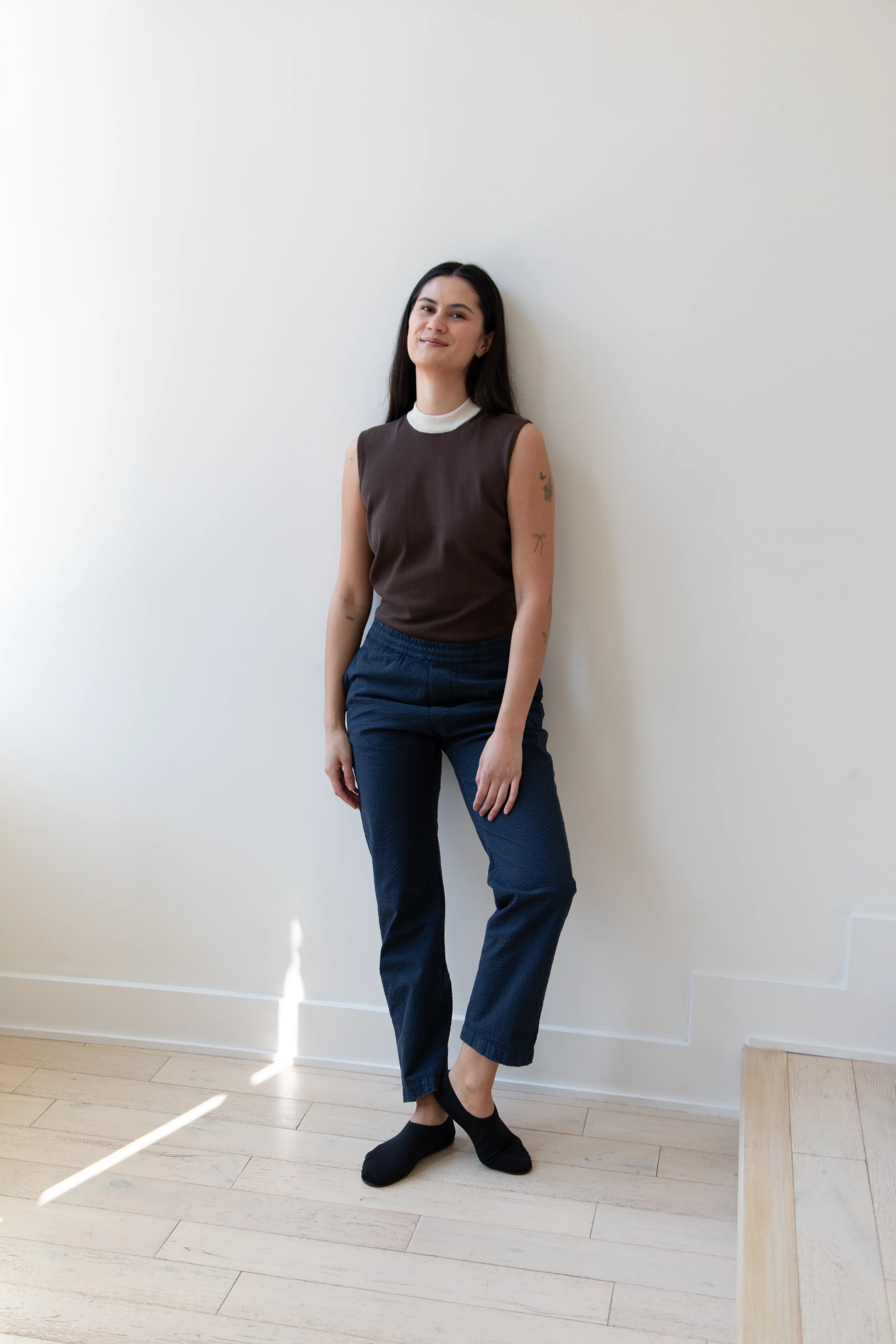 Barena Venezia | Textured Navy Trousers - Image 12