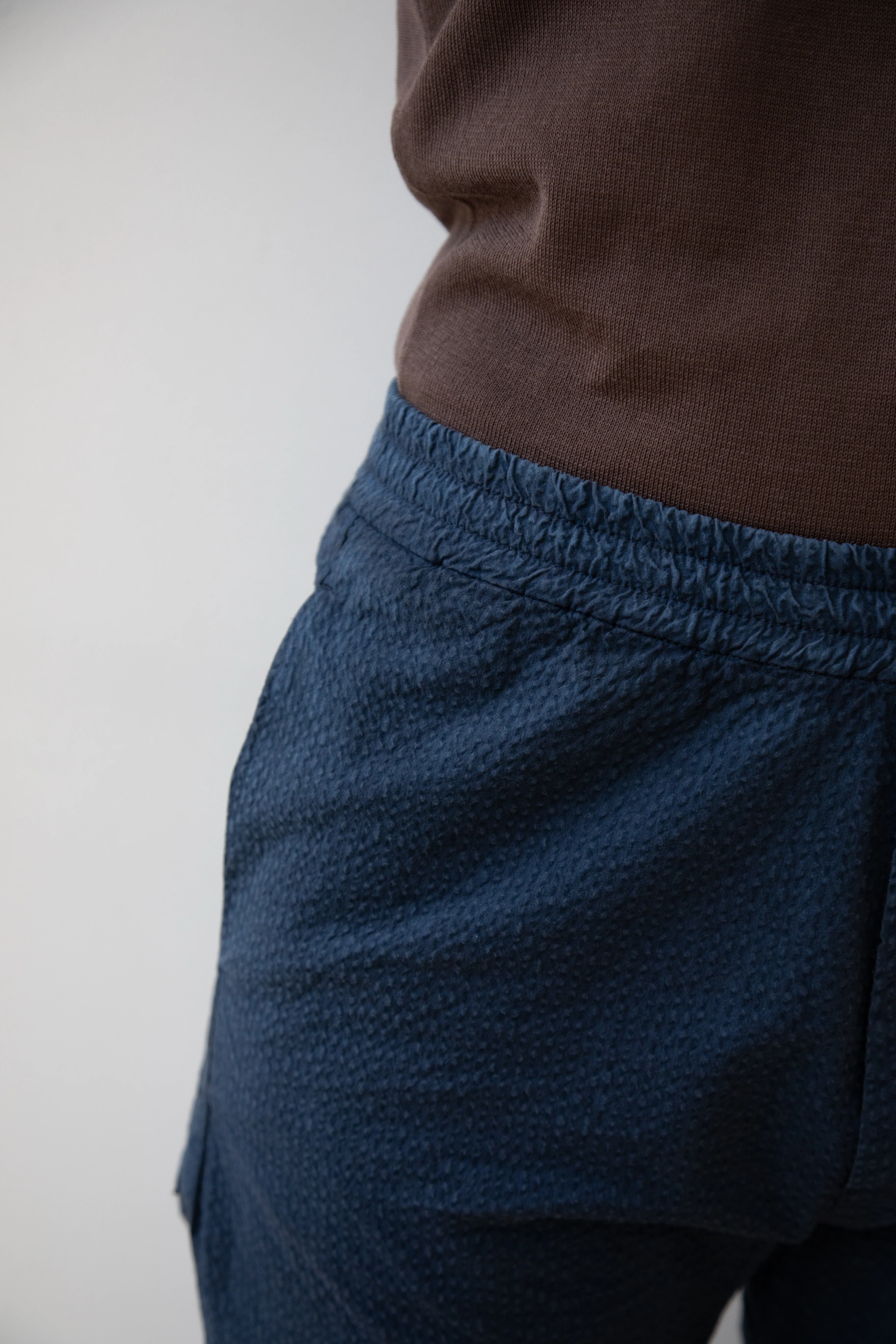 Barena Venezia | Textured Navy Trousers - Image 13