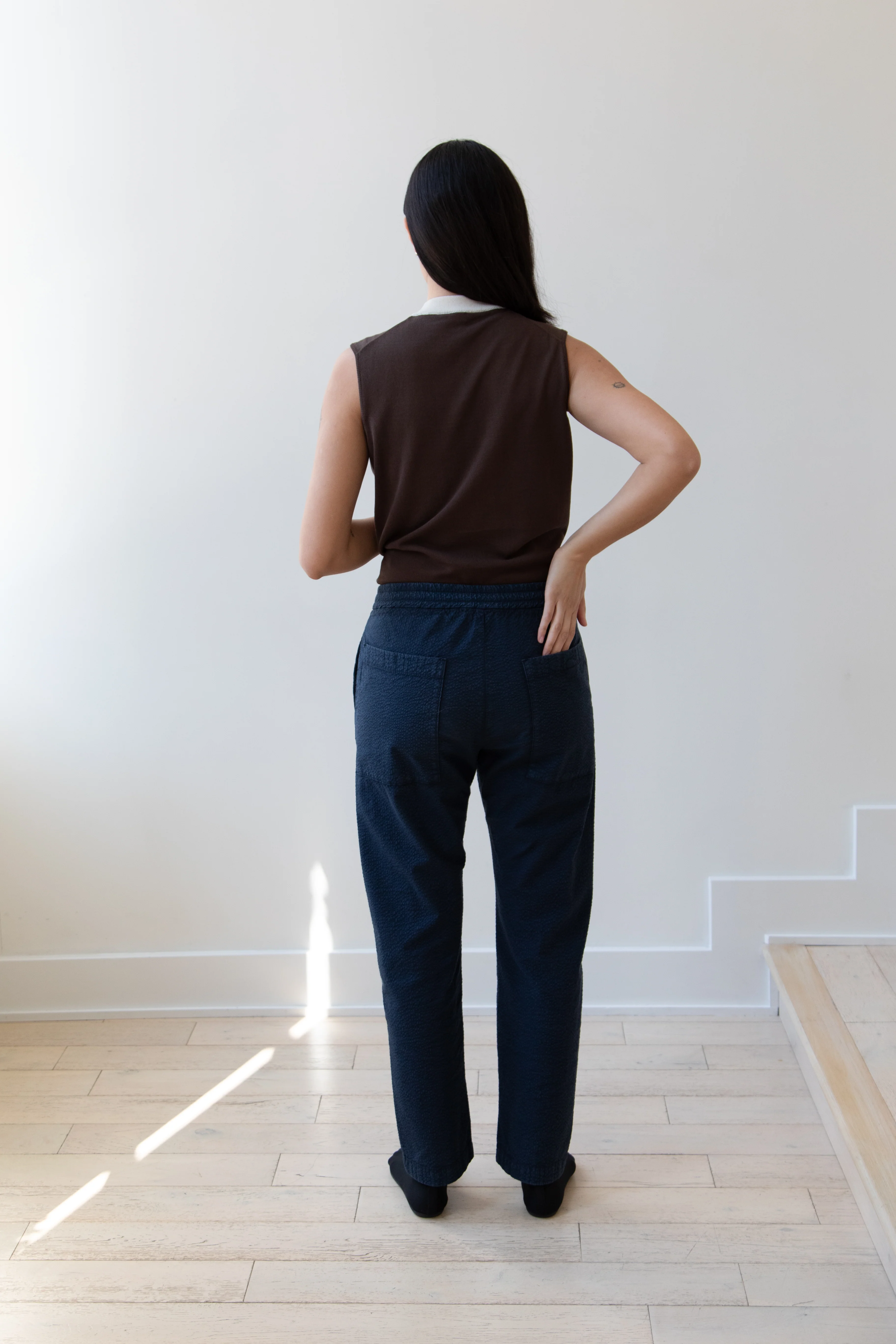 Barena Venezia | Textured Navy Trousers - Image 14